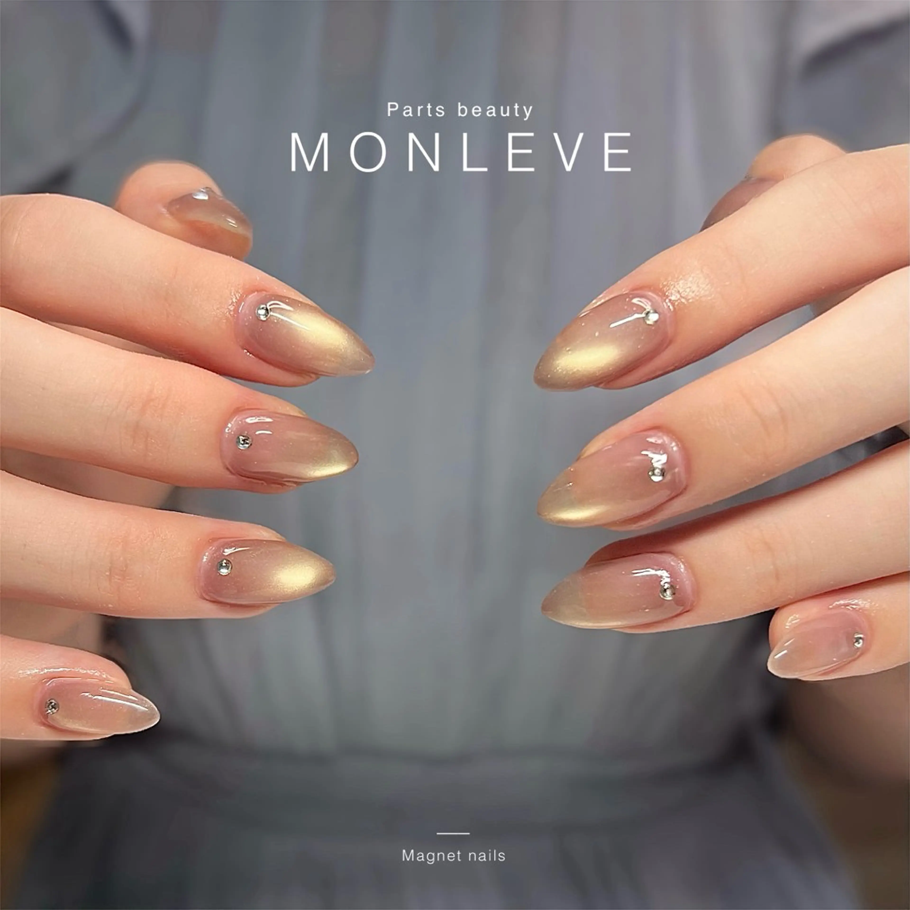 ネイル マグネットネイル マグネットワンカラー ワンカラーネイル Monleve Hiroのネイルデザイン