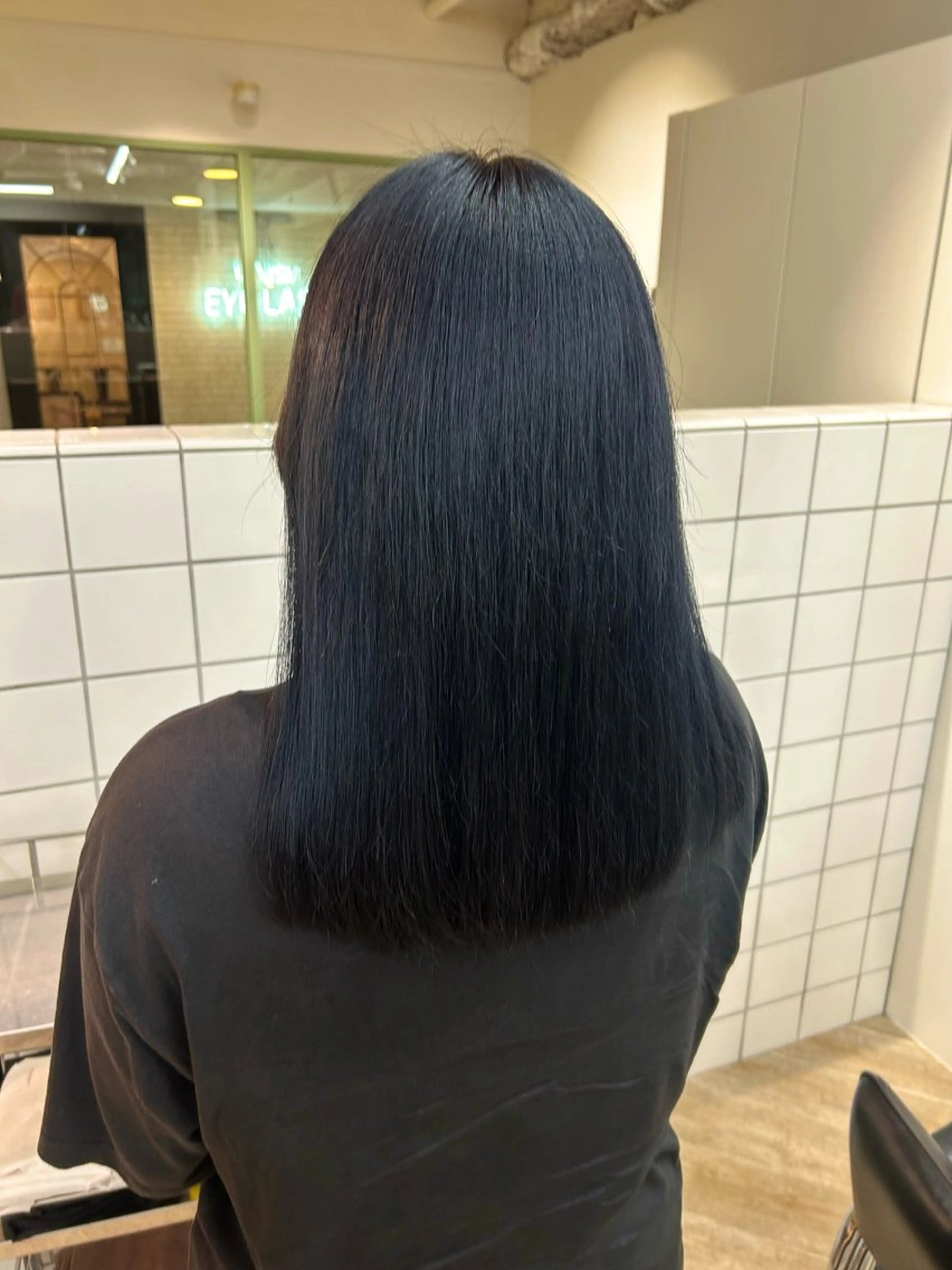 ミディアム カラー カット ヘアカラー トリートメント ベージュ/ダブルカラ ー/新潟駅/青柳萌果のヘアスタイル