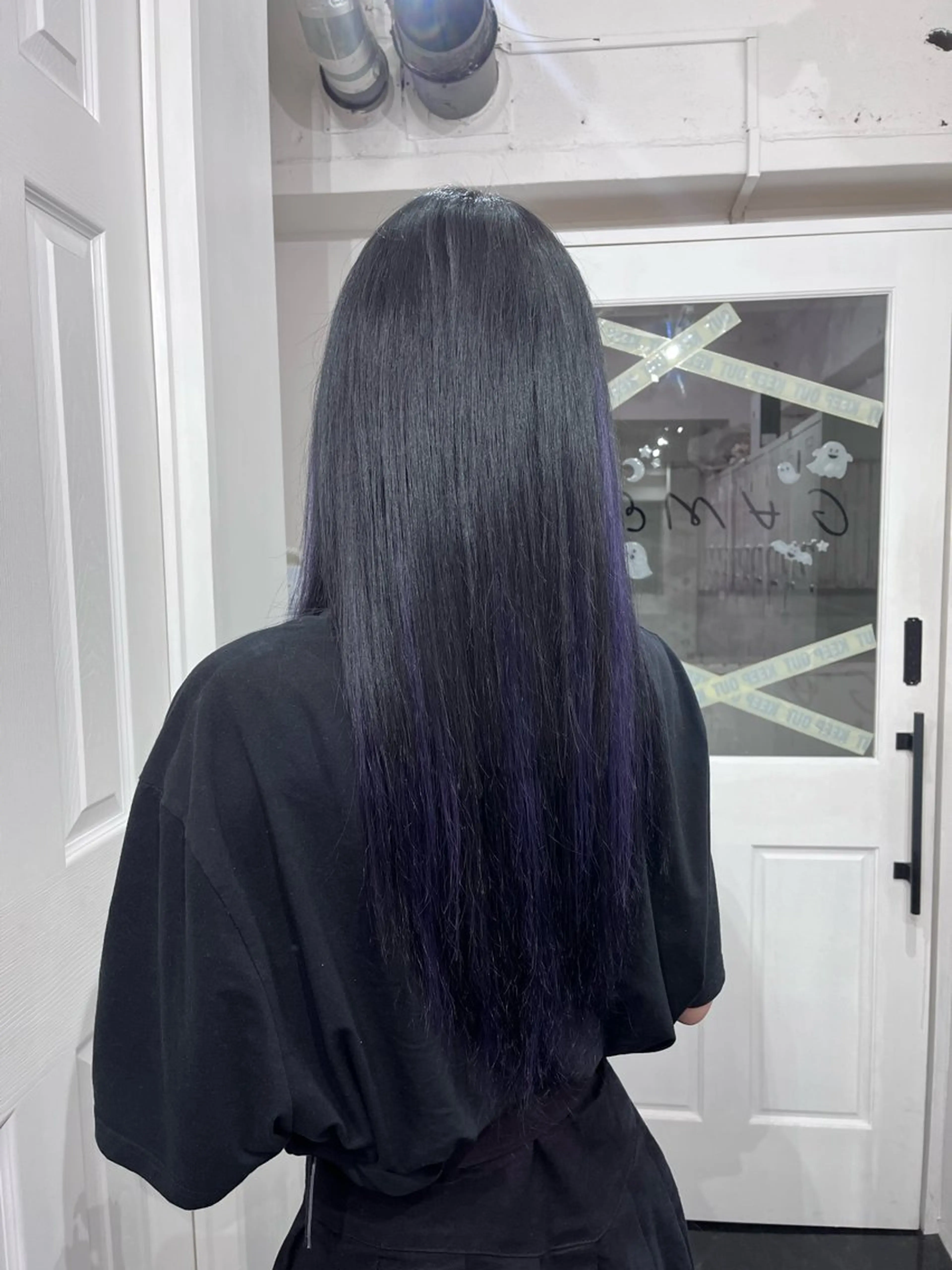 ロング カラー カット ヘアカラー エクステ ♱地雷カラー♱ウルフ ♱ 藍衣 ♱のヘアスタイル