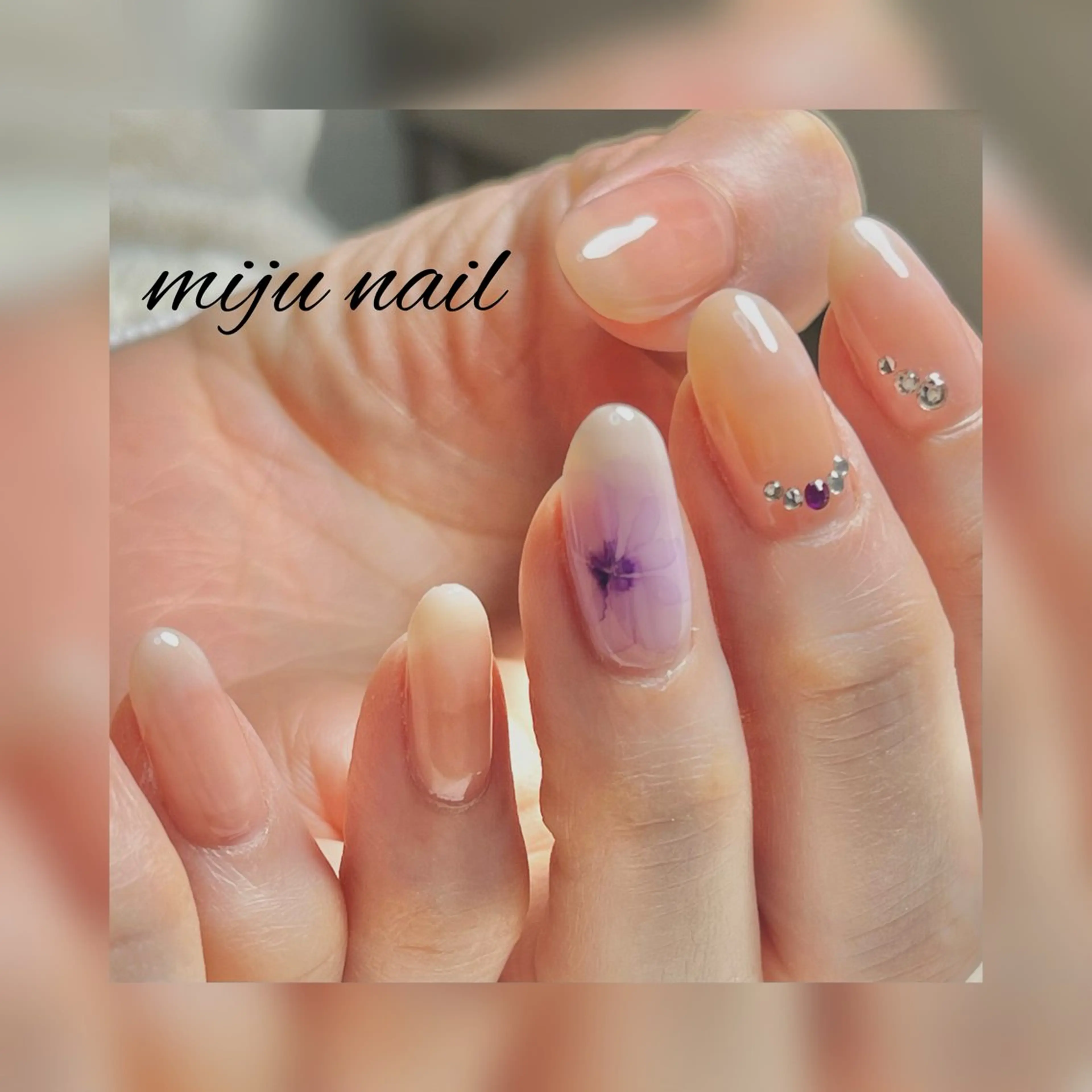 ネイル ❁miju nail 大人上品/自爪育成のネイルデザイン