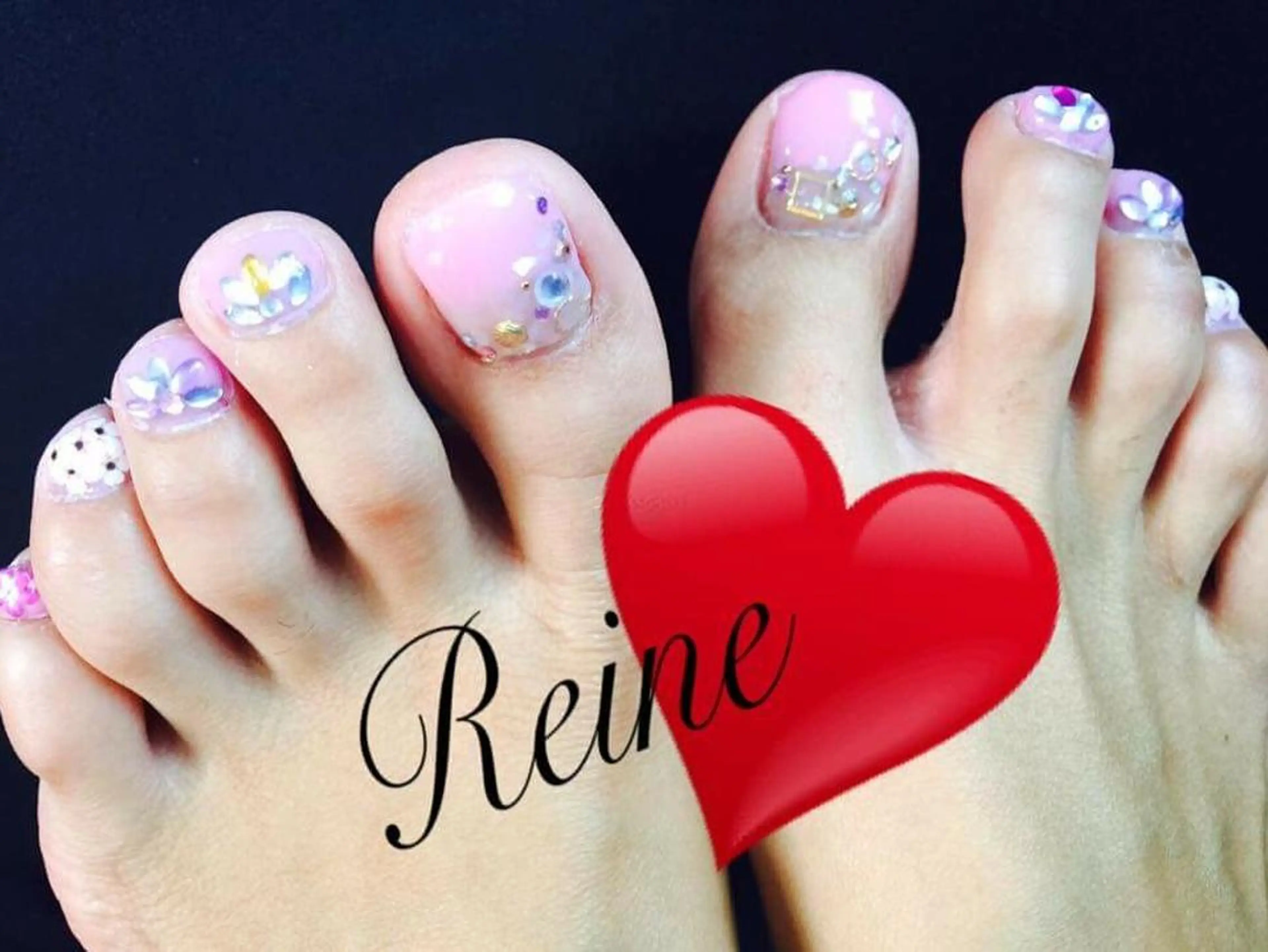ネイル フットネイル 春ネイル Nailsalon Reine所属・玉栄 伶奈のネイルデザイン