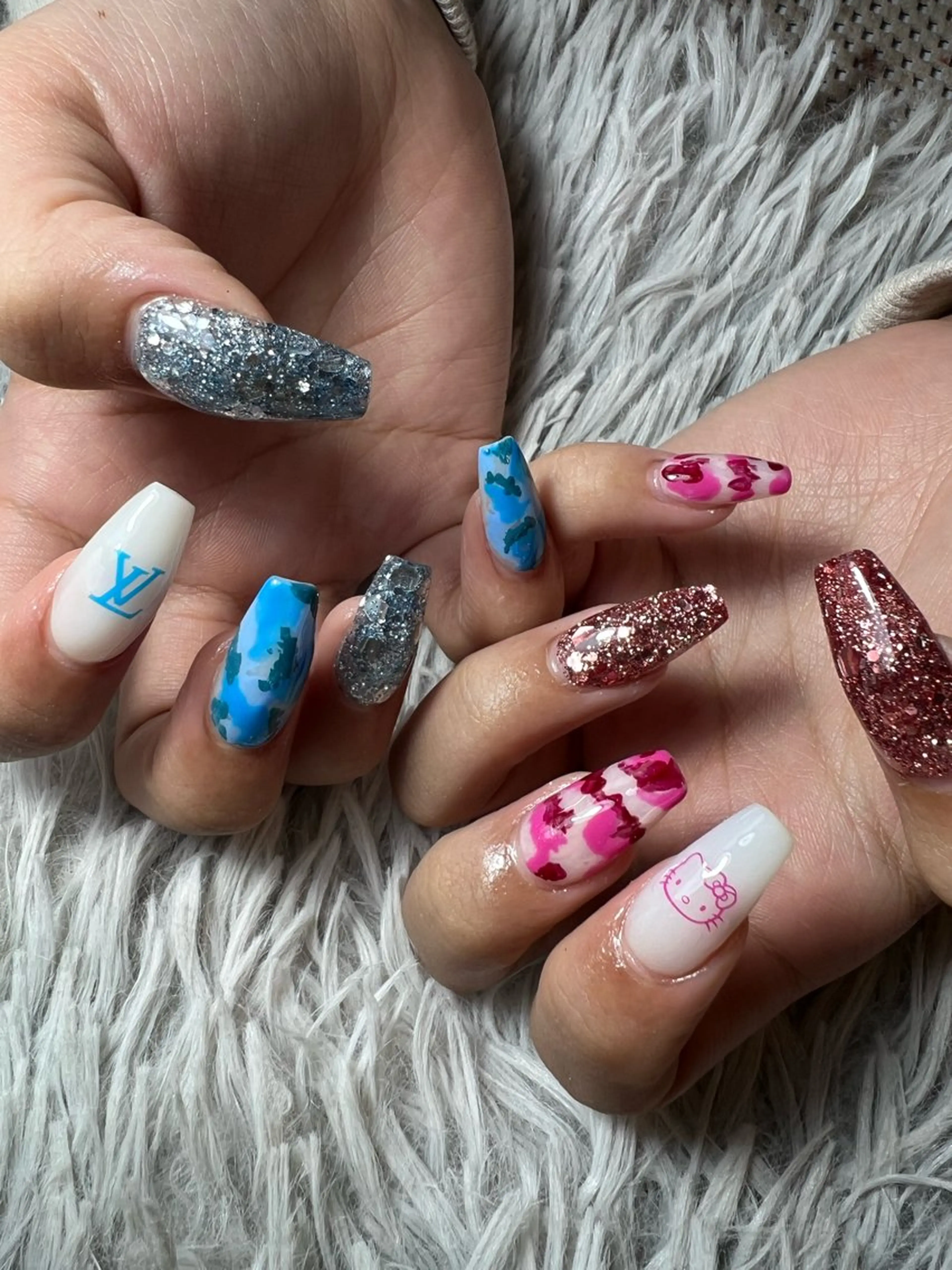 ネイル 持ち込み スカルプネイル ハンドネイル シェヌネイル JURAのネイルデザイン