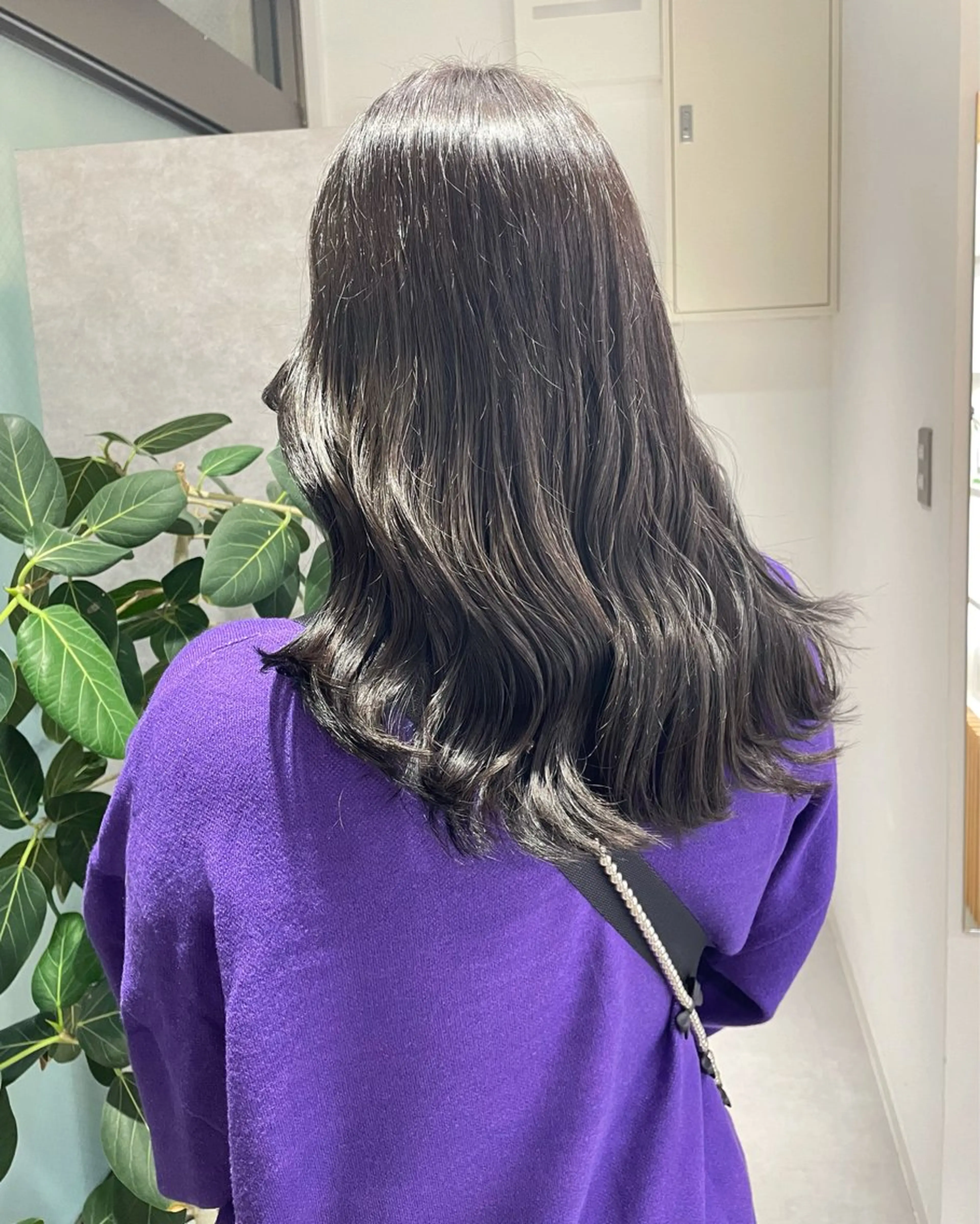 ロング カラー デザインパーマ/ 艶カラー/ボブのヘアスタイル