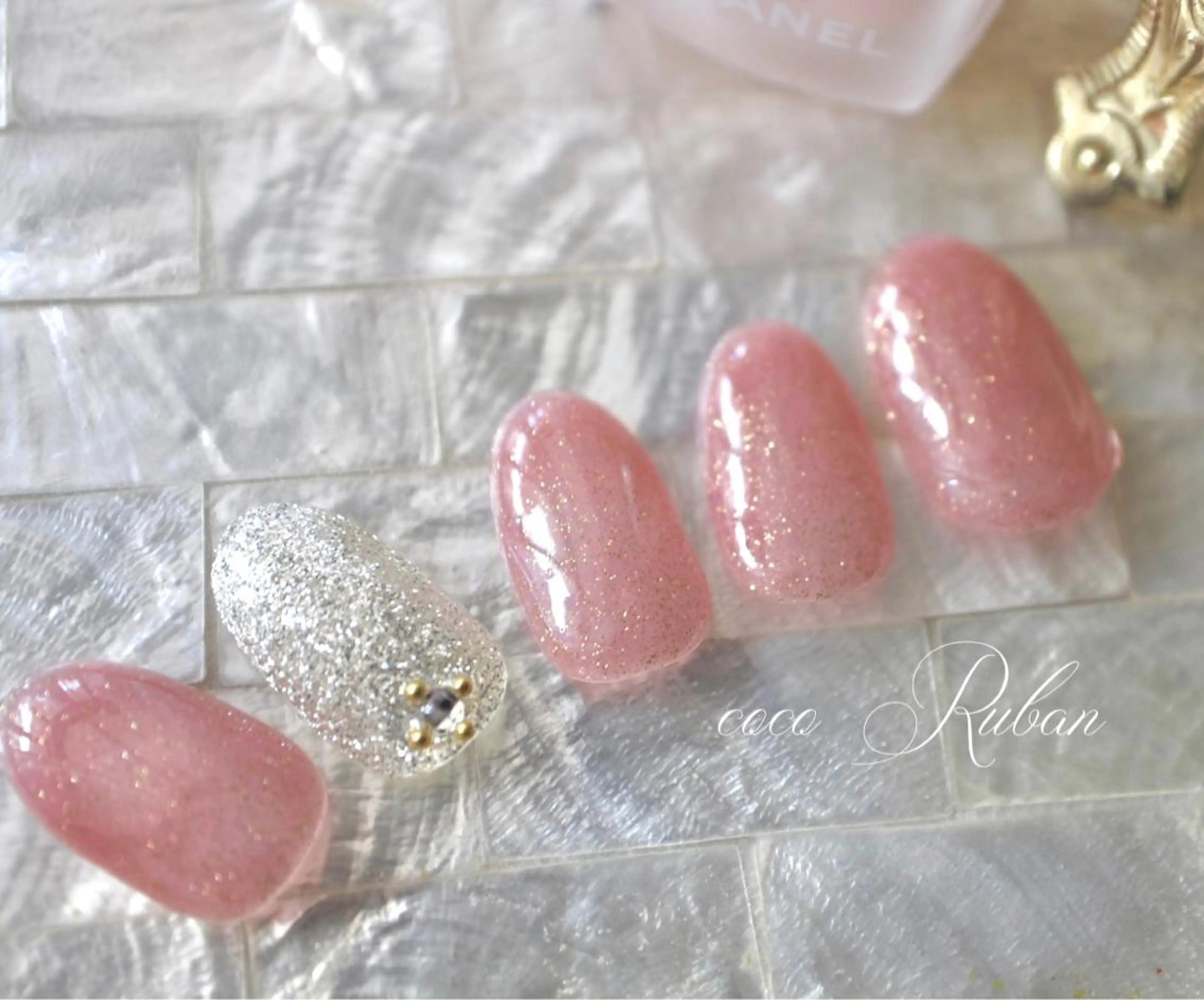 ネイル アートネイル 自爪育成ネイルサロン ココリュバンのネイルデザイン