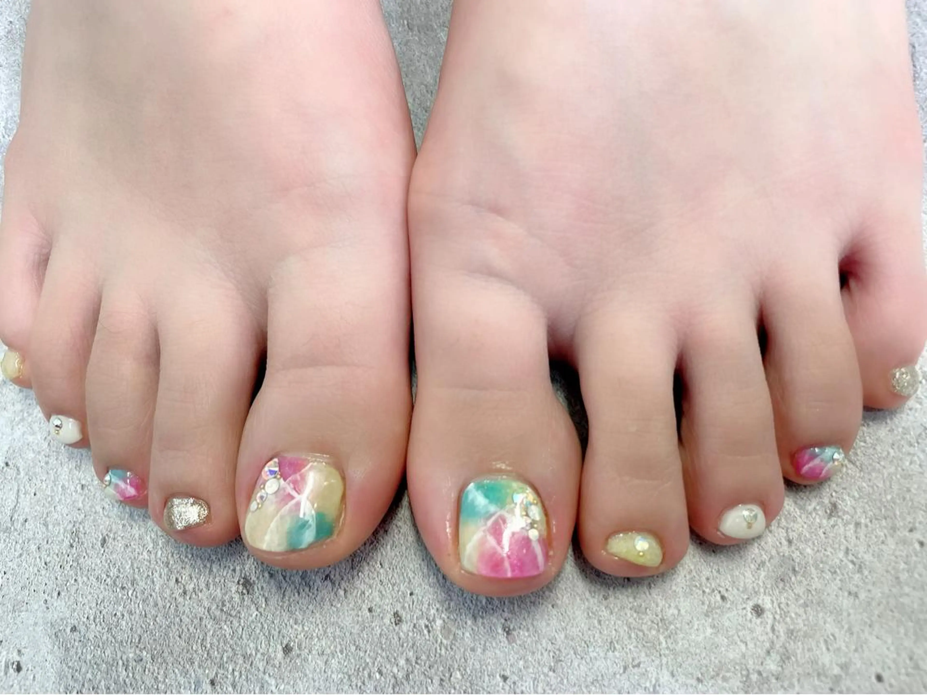 ネイル BLUE   ROSE Nail所属・BELL.Salon Group Nailのネイルデザイン