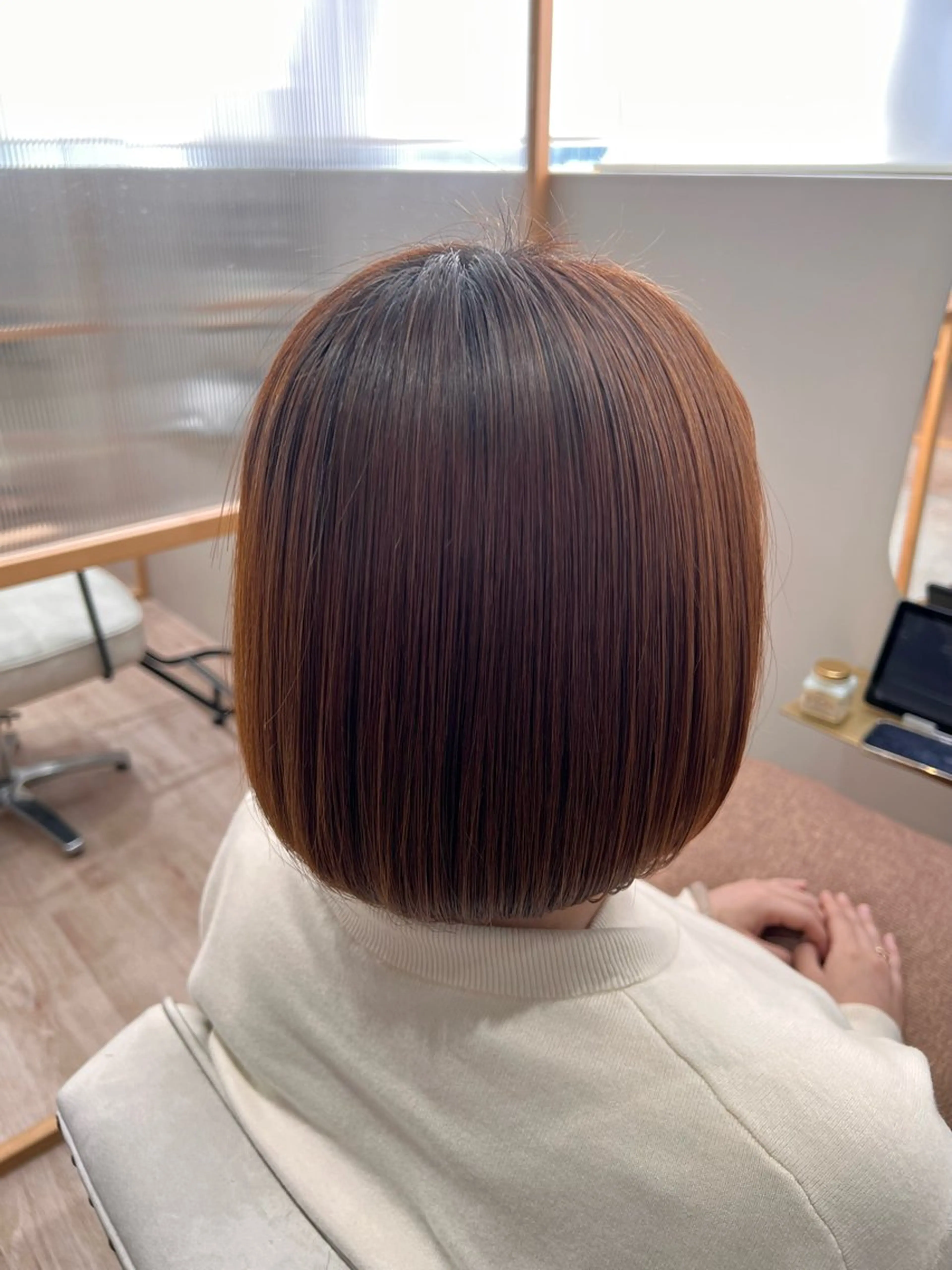 ショート ボブ 髪質改善 酸性ストレート 💫髪質改善縮毛矯正 💫KITAのヘアスタイル