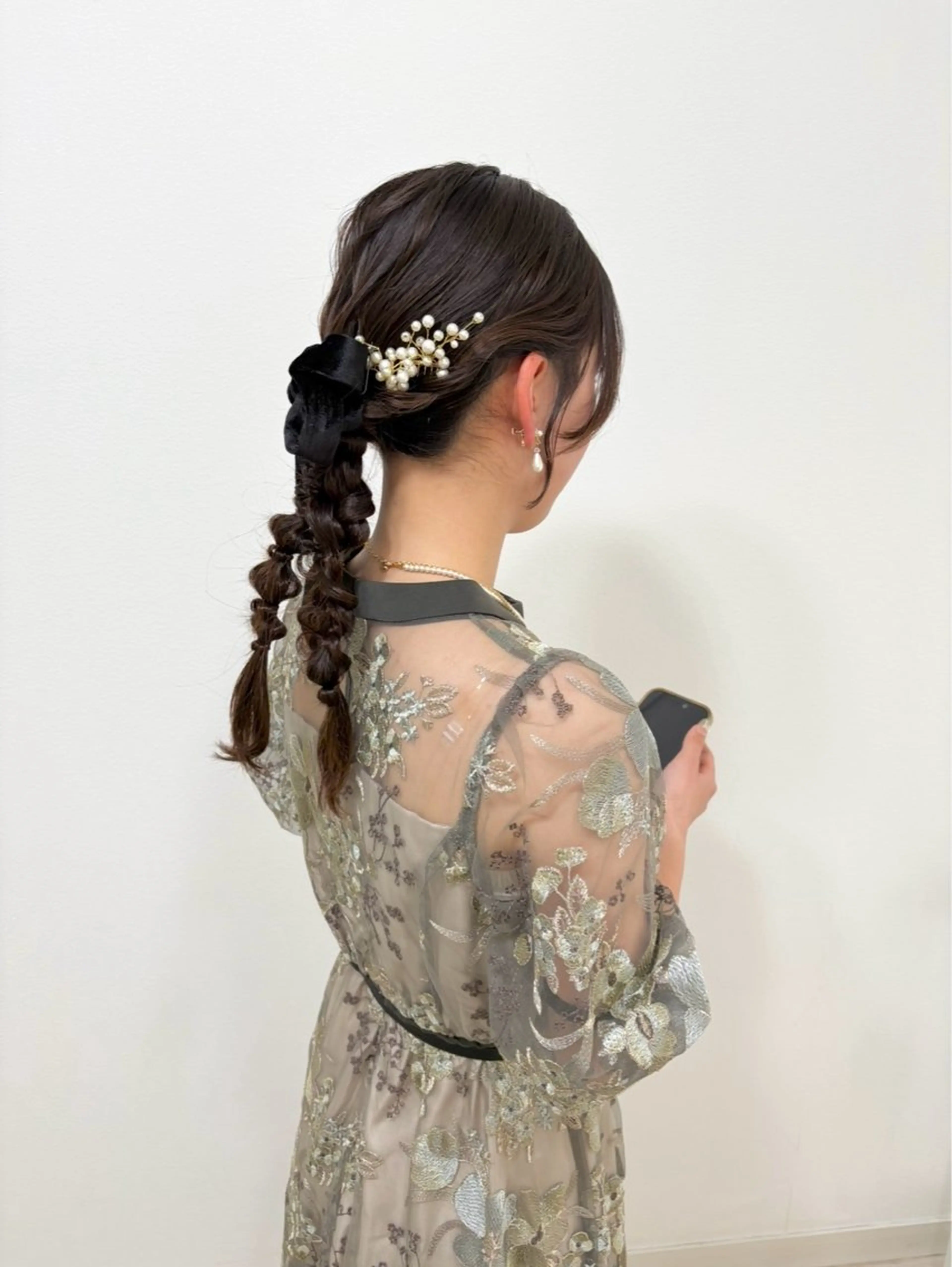 セミロング ヘアアレンジ ヘアセット ヘアセットサロン /上坪愛美のヘアスタイル