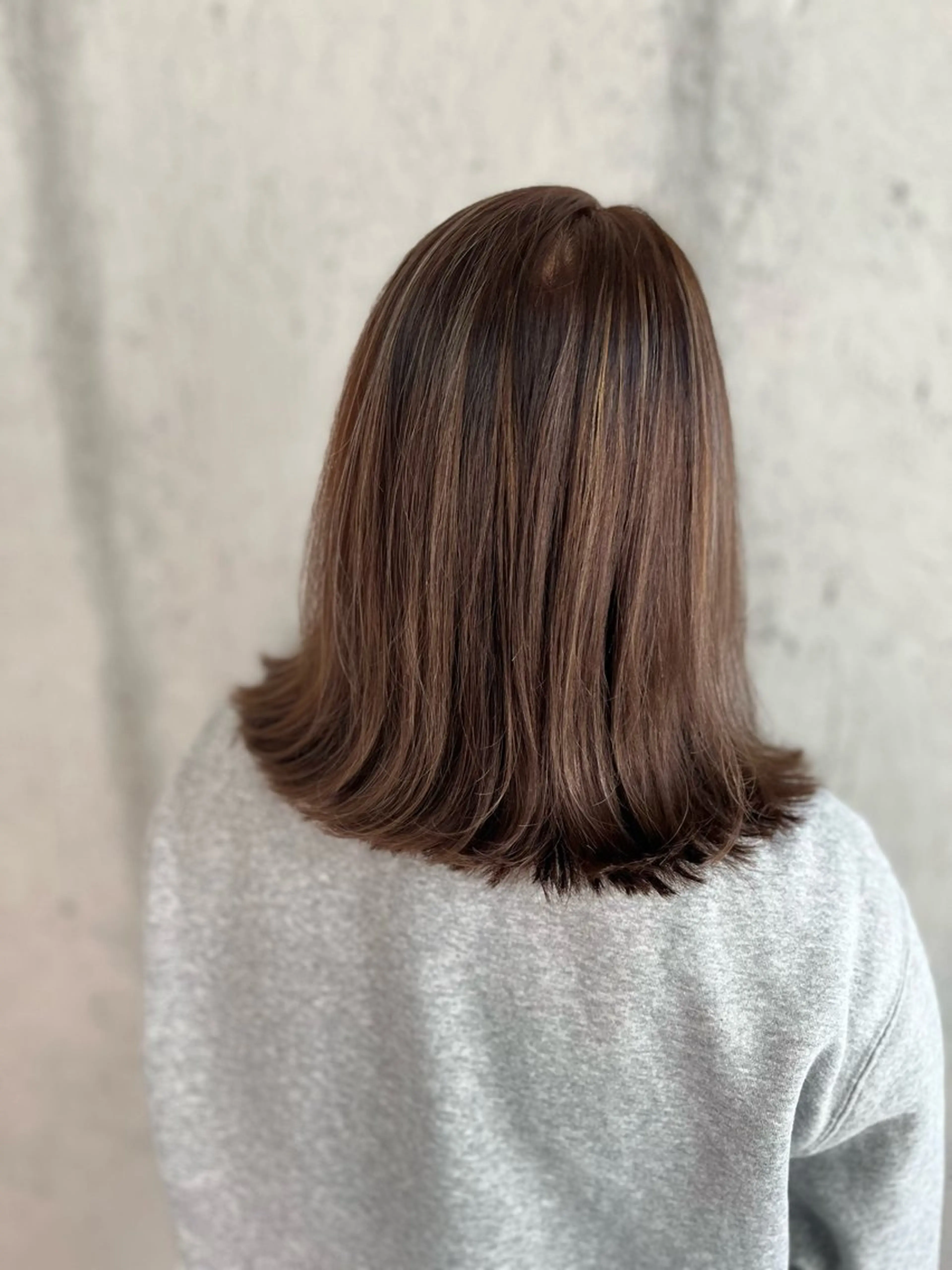 ミディアム カラー ヘアカラー Mariana雛/ 西大分/ハイライトのヘアスタイル