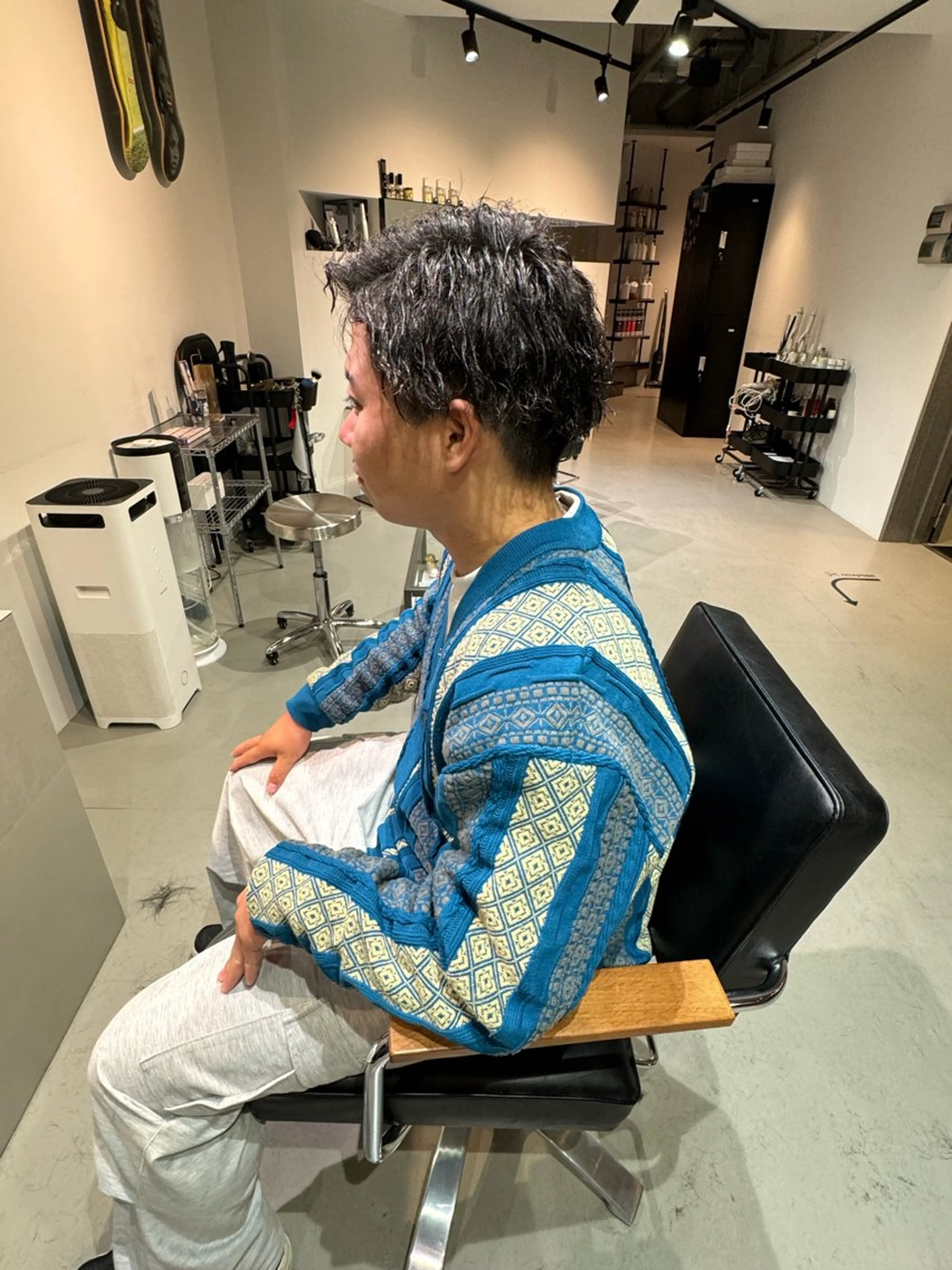 メンズカット+マイクロバブルスパ(シャンプー、ブロー、セット込み)の写真