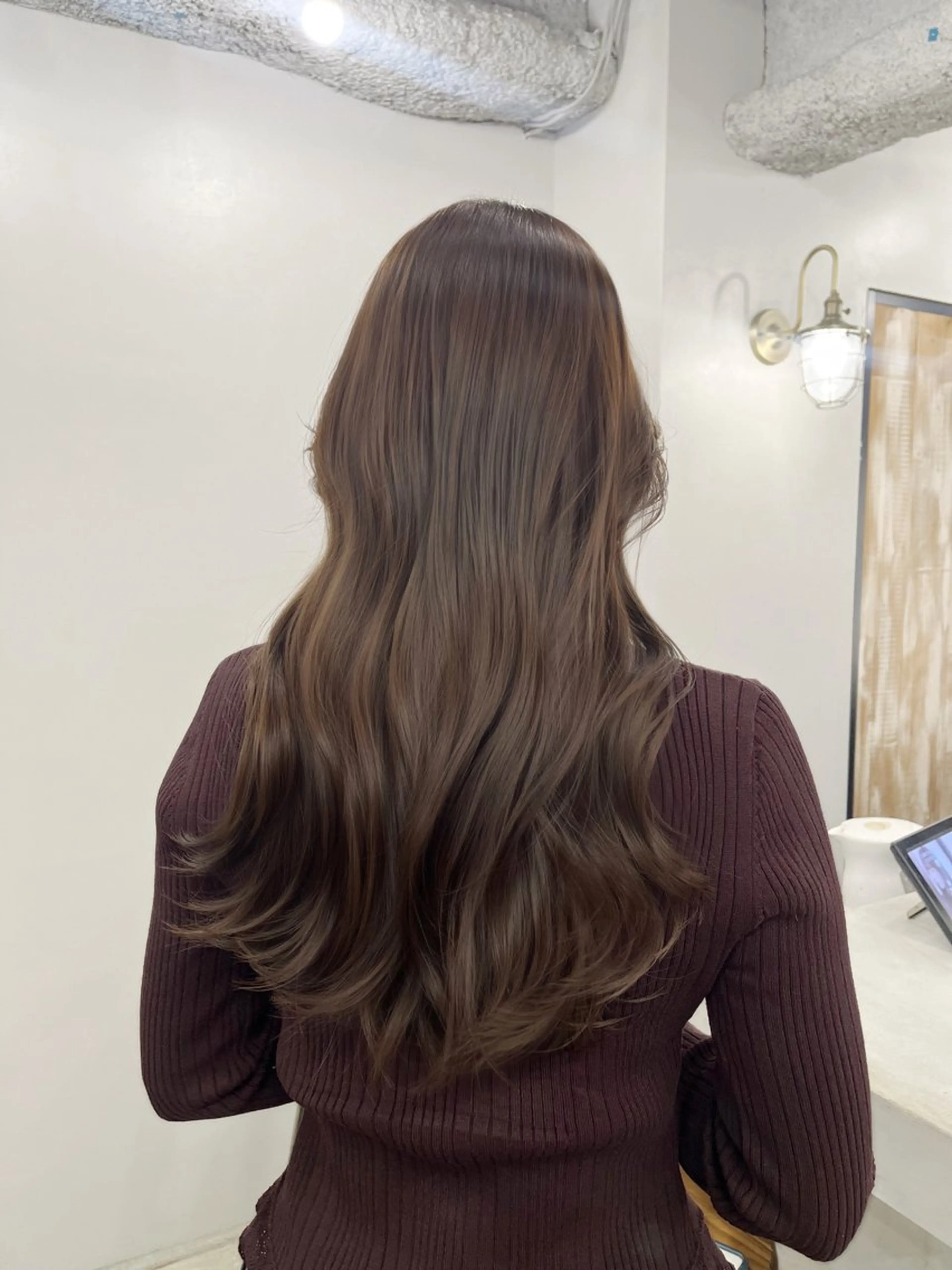 ロング カラー ベージュカラー 透明感カラー ダブルカラー ヘーゼル くびれヘア カット ヘアカラー トリートメント ヘアセット 韓国ヘア🫧 KAZUTOのヘアスタイル