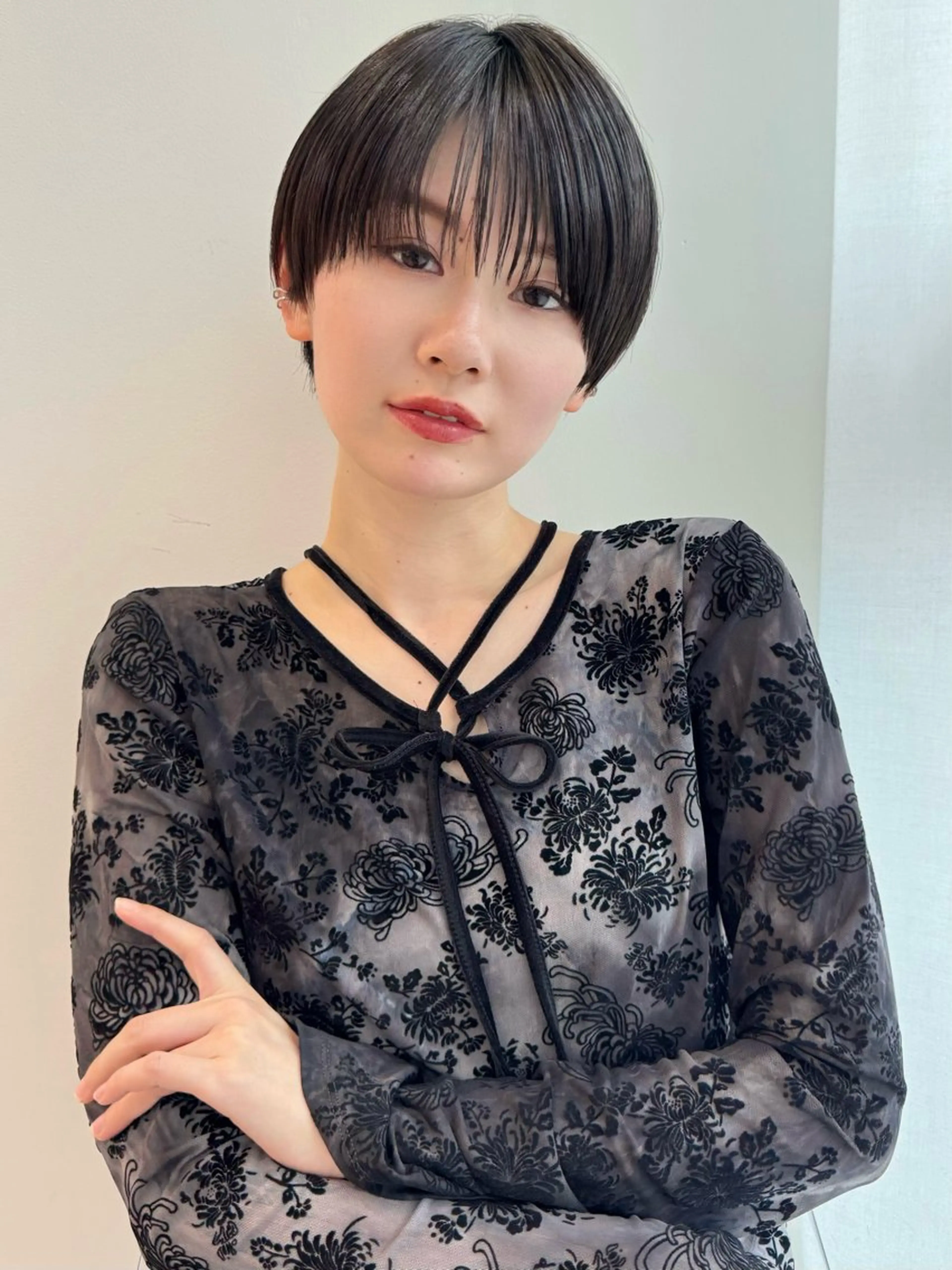 ショート カラー グレージュ ショートヘア 戸塚 直人のヘアスタイル