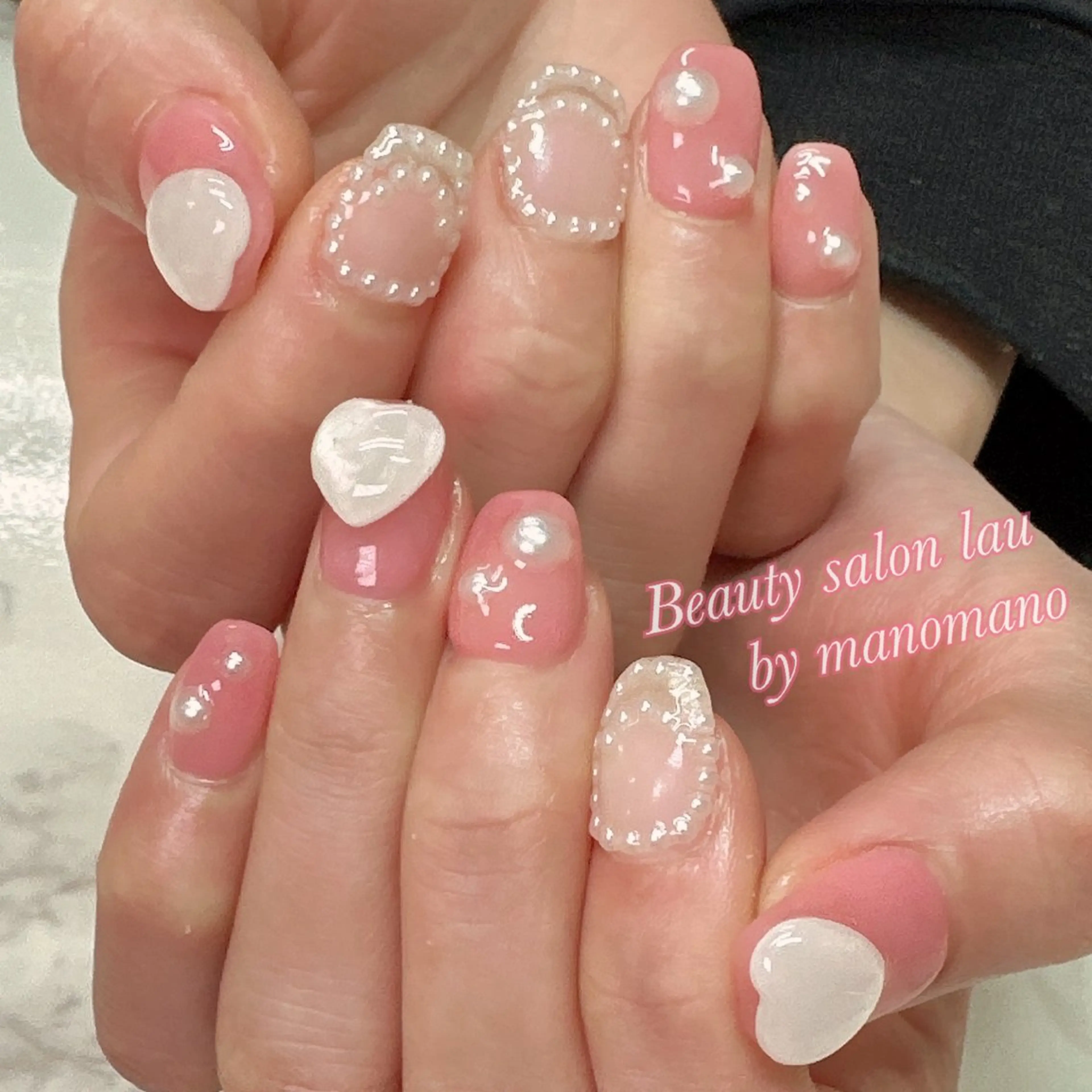 ネイル ハンドネイル ラウバイマノマノ なかざとのネイルデザイン
