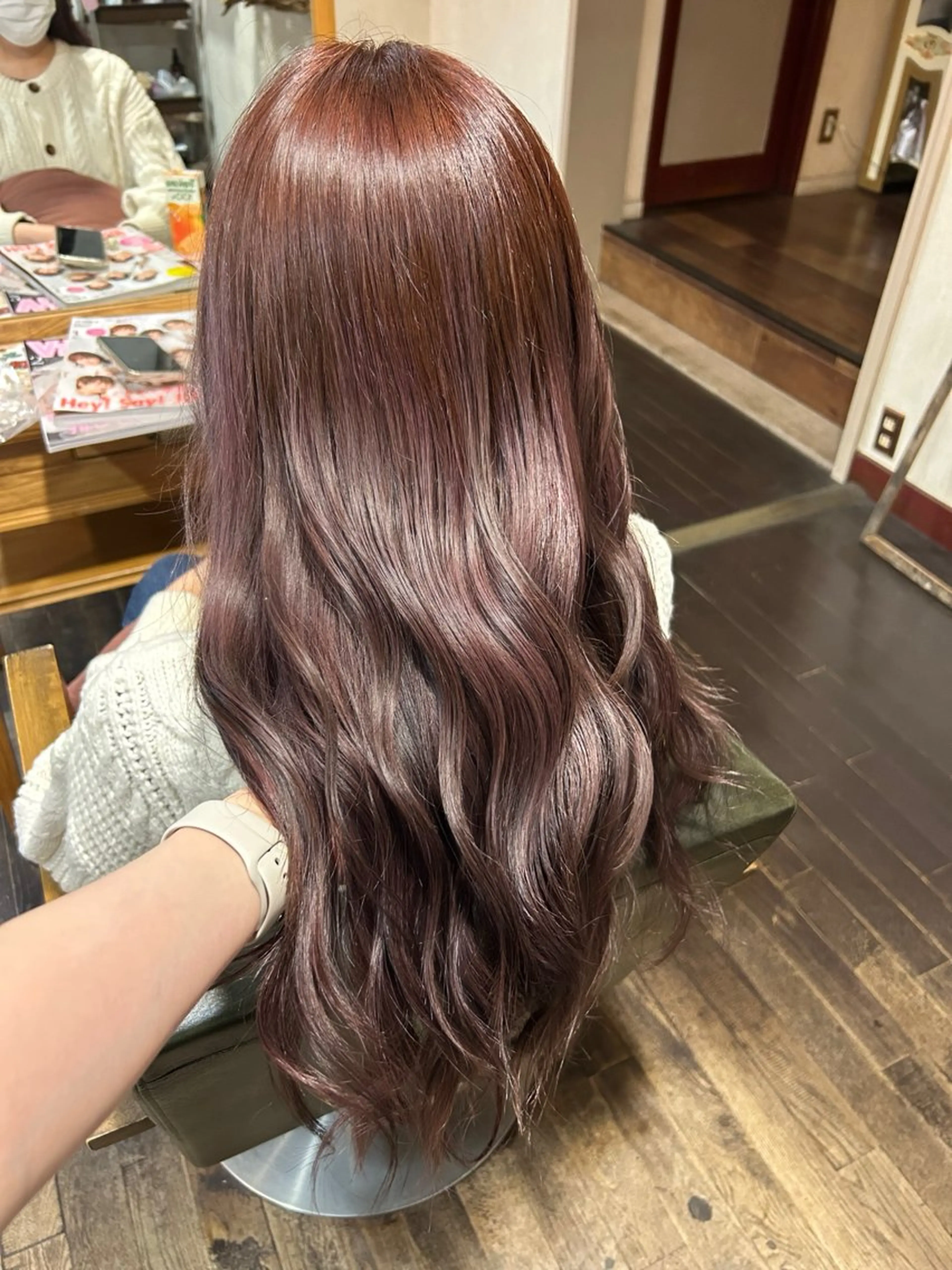 ロング ピンクブラウン レナ🧸‪🤎 アメリシュシュのヘアスタイル