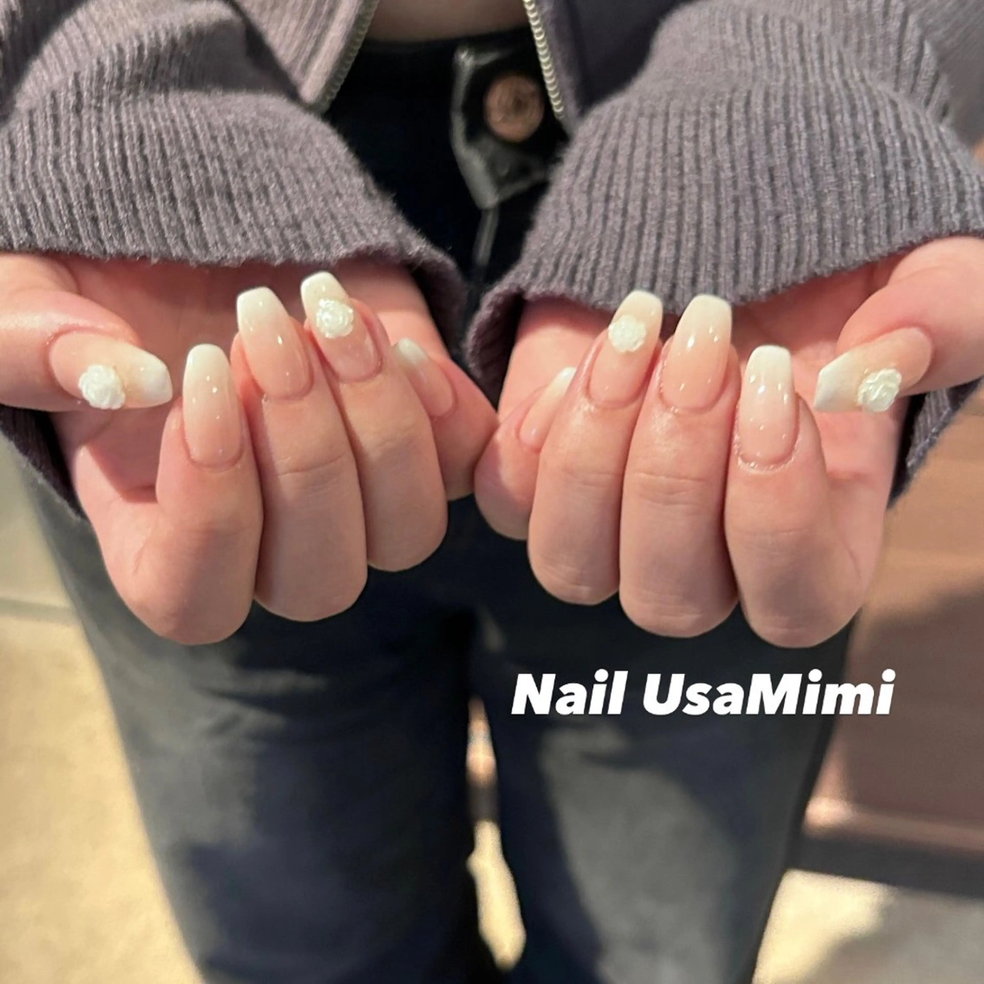 ネイル ジェルネイル マグネットネイル 持ち込み ワンカラーネイル パラジェル 本町ネイルNail UsaMimiのネイルデザイン
