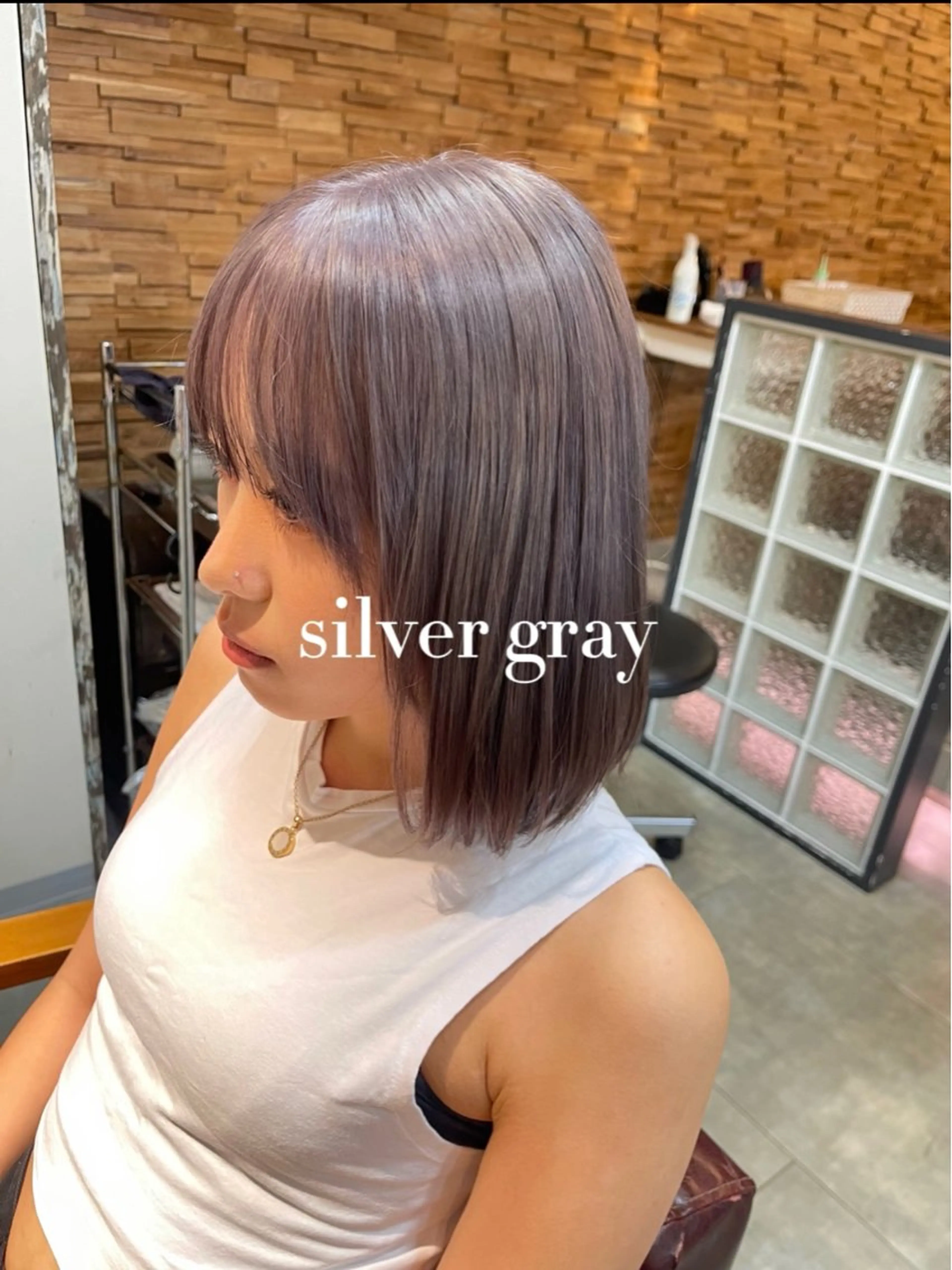 ミディアム カラー little×PORTO 元町店所属・藤本 あさひのヘアスタイル