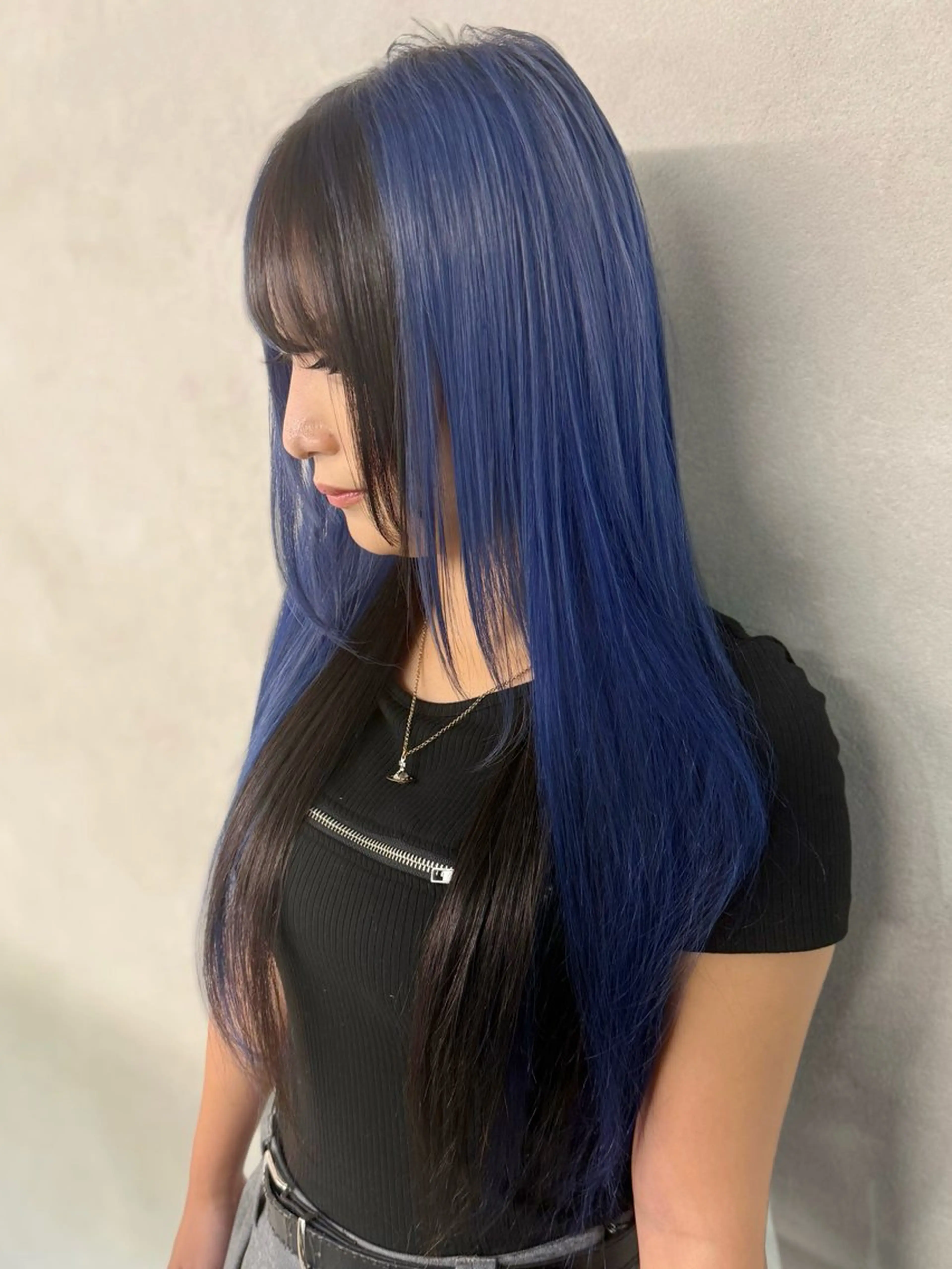 ロング カラー ブリーチ 透明感カラー ハイトーンカラー 韓国風ヘア レイヤーカット 森貝 洋亮のヘアスタイル