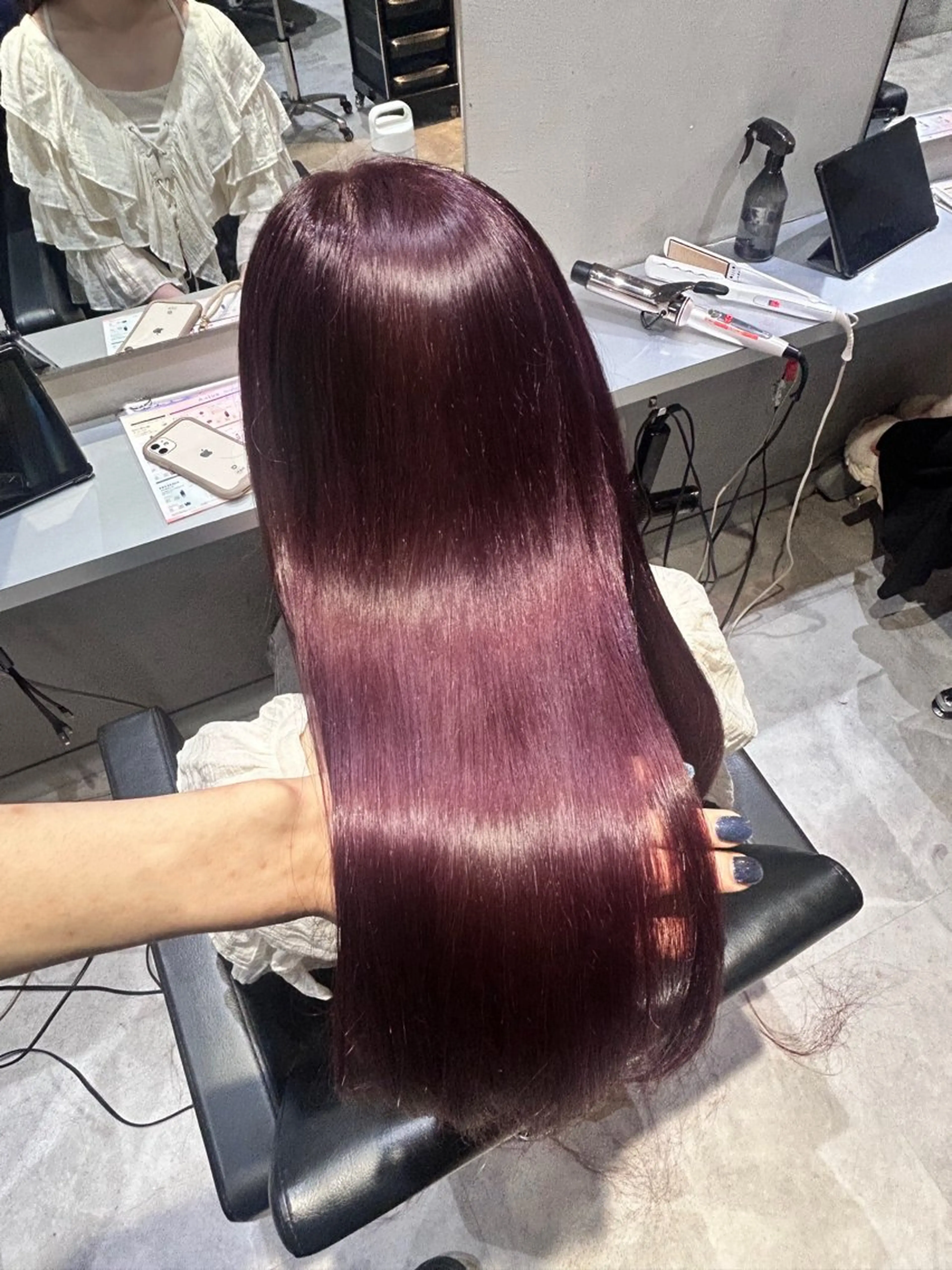 ロング カラー ラベンダーカラー ピンクカラー ピンクラベンダー 髪質改善 カット ヘアカラー トリートメント 店長✨髪質改善✖︎ ブリーチ無しカラーのヘアスタイル