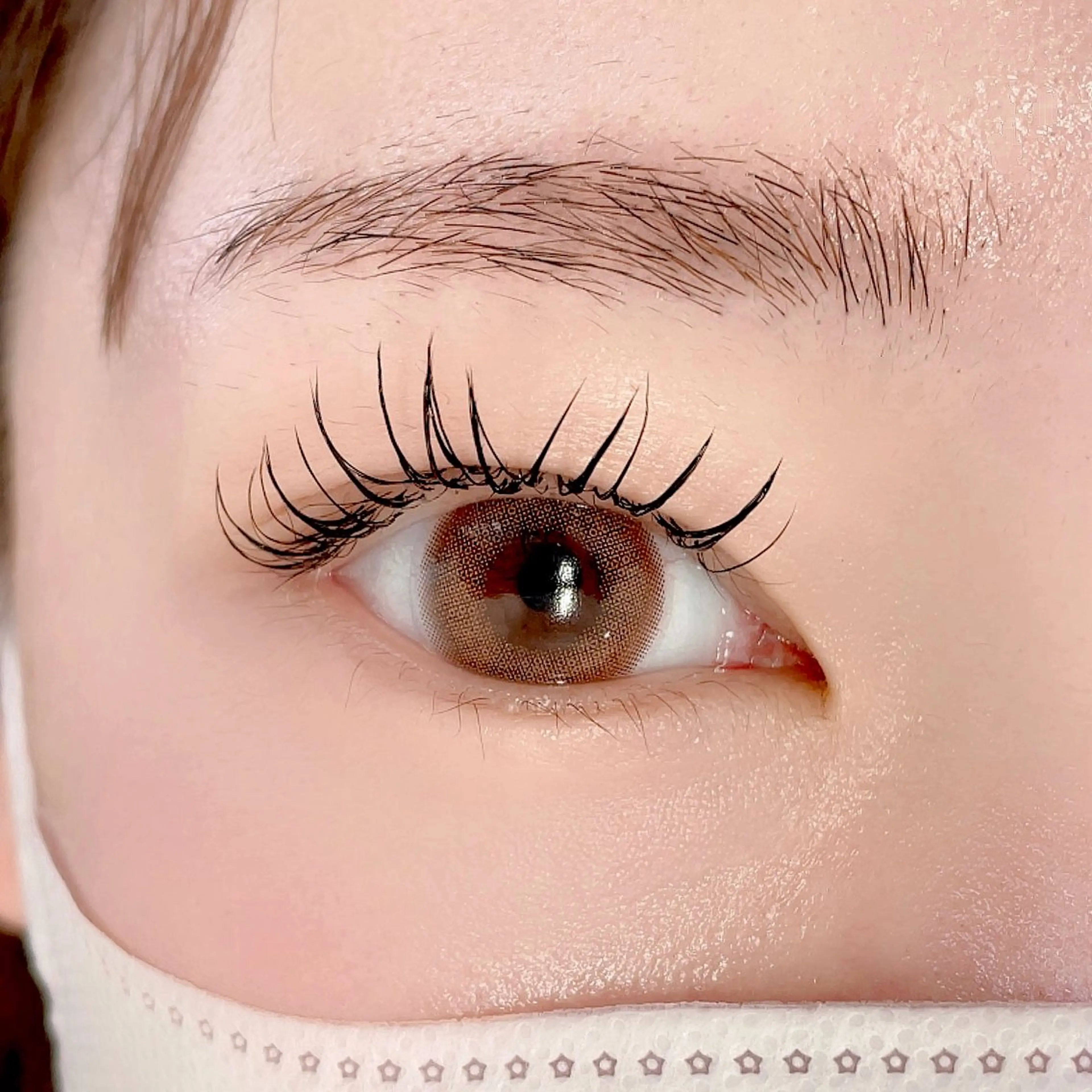 マツエク・マツパ Cカール キュート フラットラッシュ Morganite 🦋 ÿui 🦋のマツエク・マツパデザイン