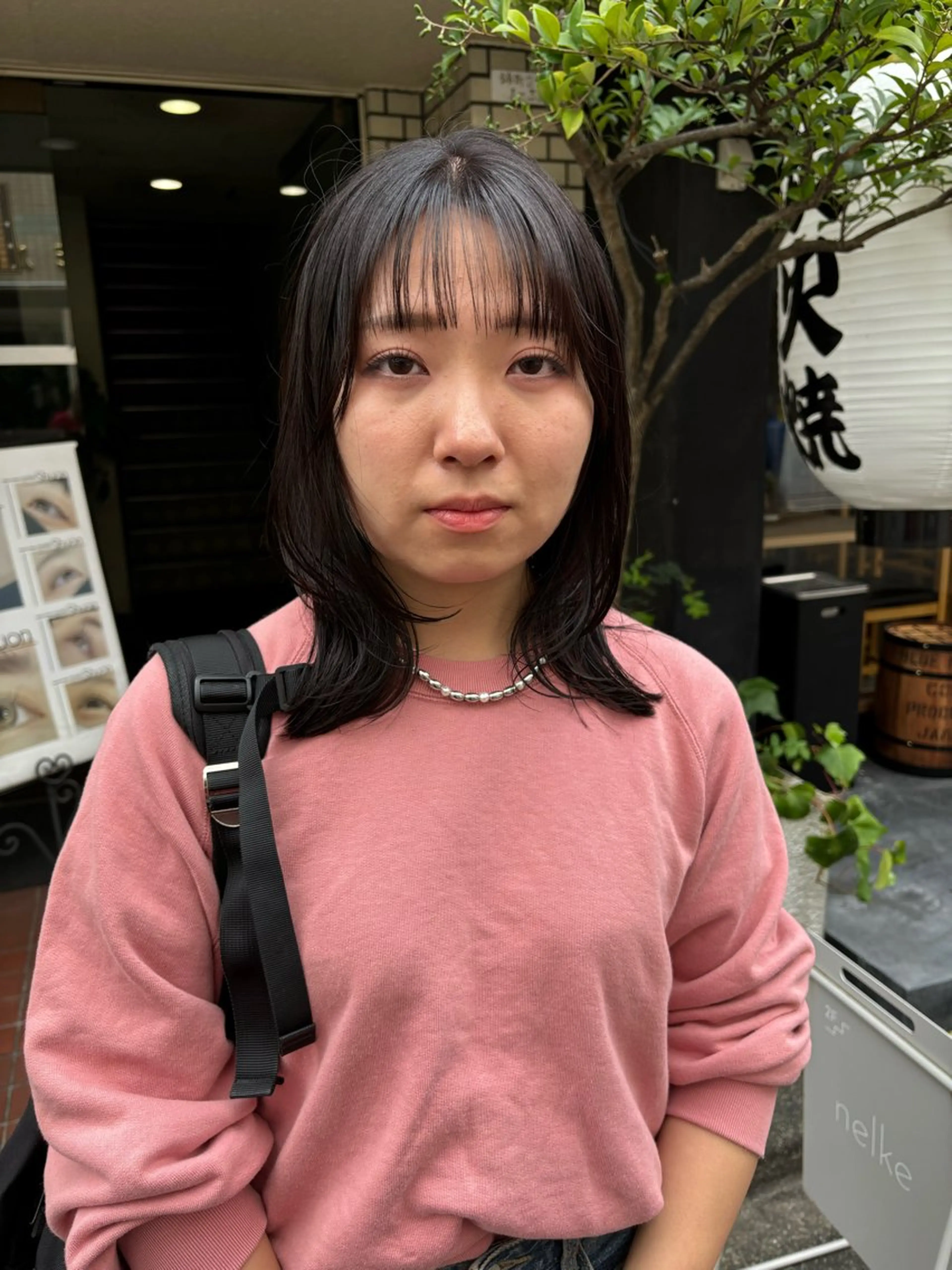 ミディアム カラー カット ヘアカラー トリートメント sakura🌸 レイヤー/韓国ヘアのヘアスタイル