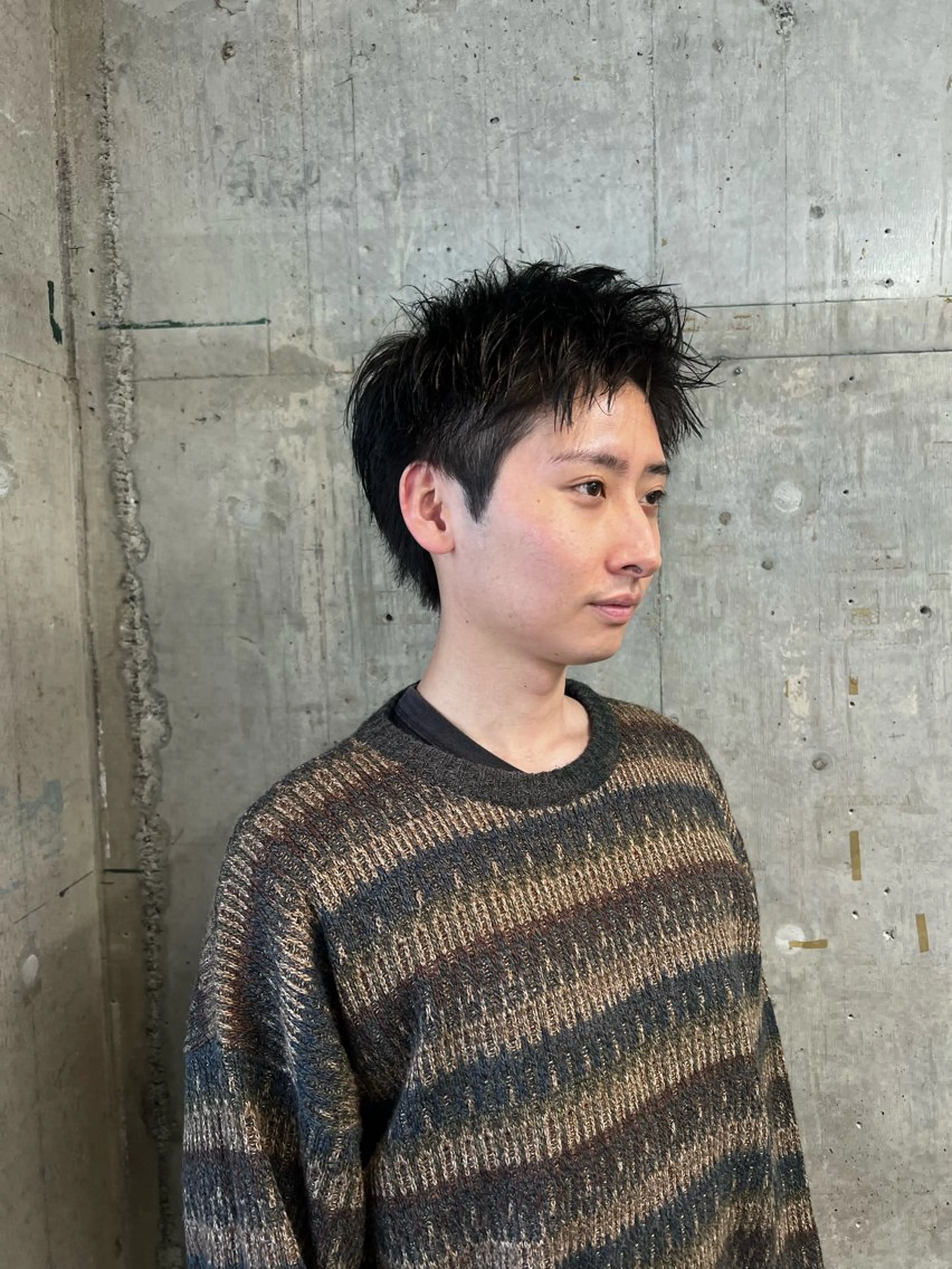 ショート メンズ 刈り上げ 似合わせカット ショートヘア カット トリートメント メンズパーマ /SUNAOのヘアスタイル