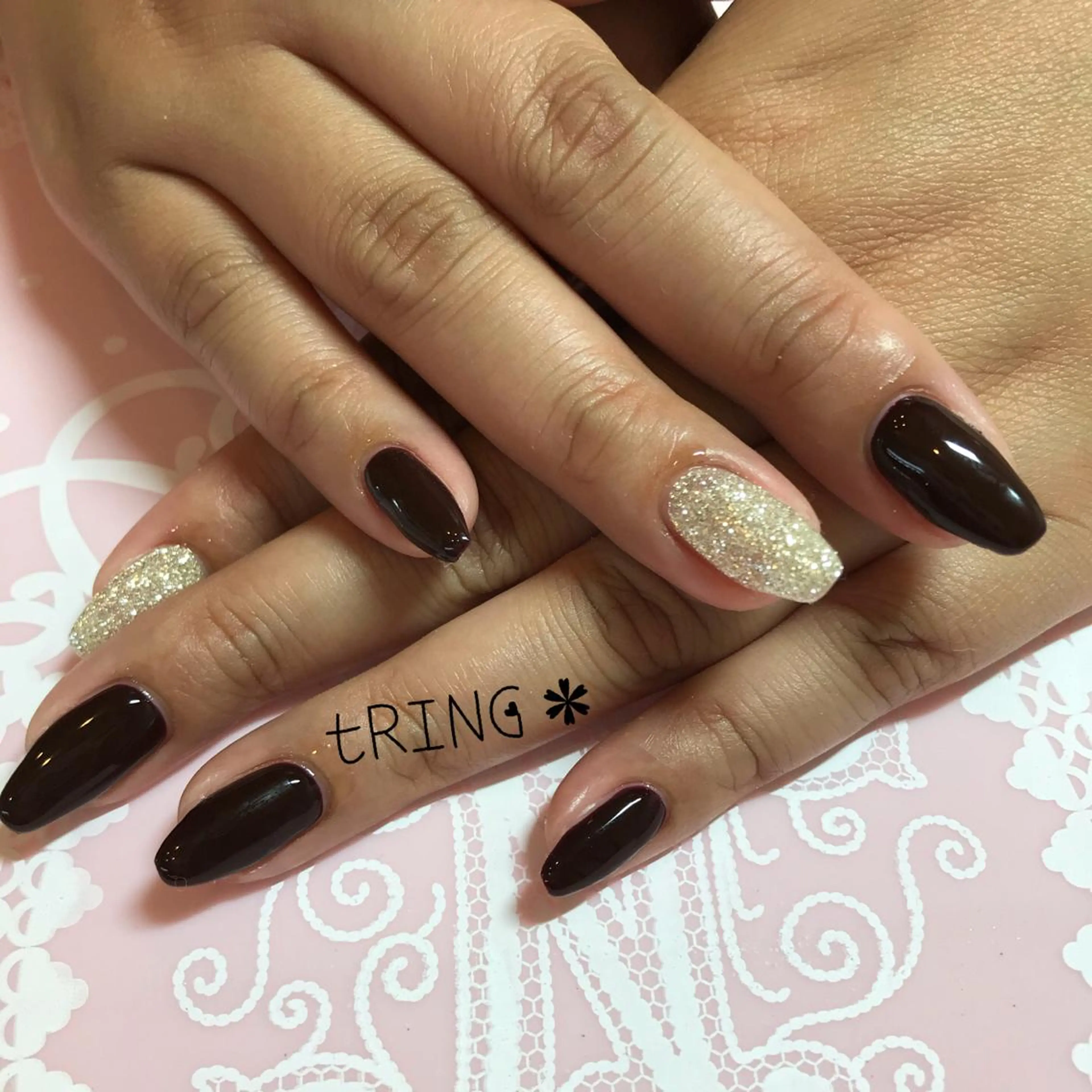 ネイル ハンドネイル tRING＊ しいの木台のネイルデザイン