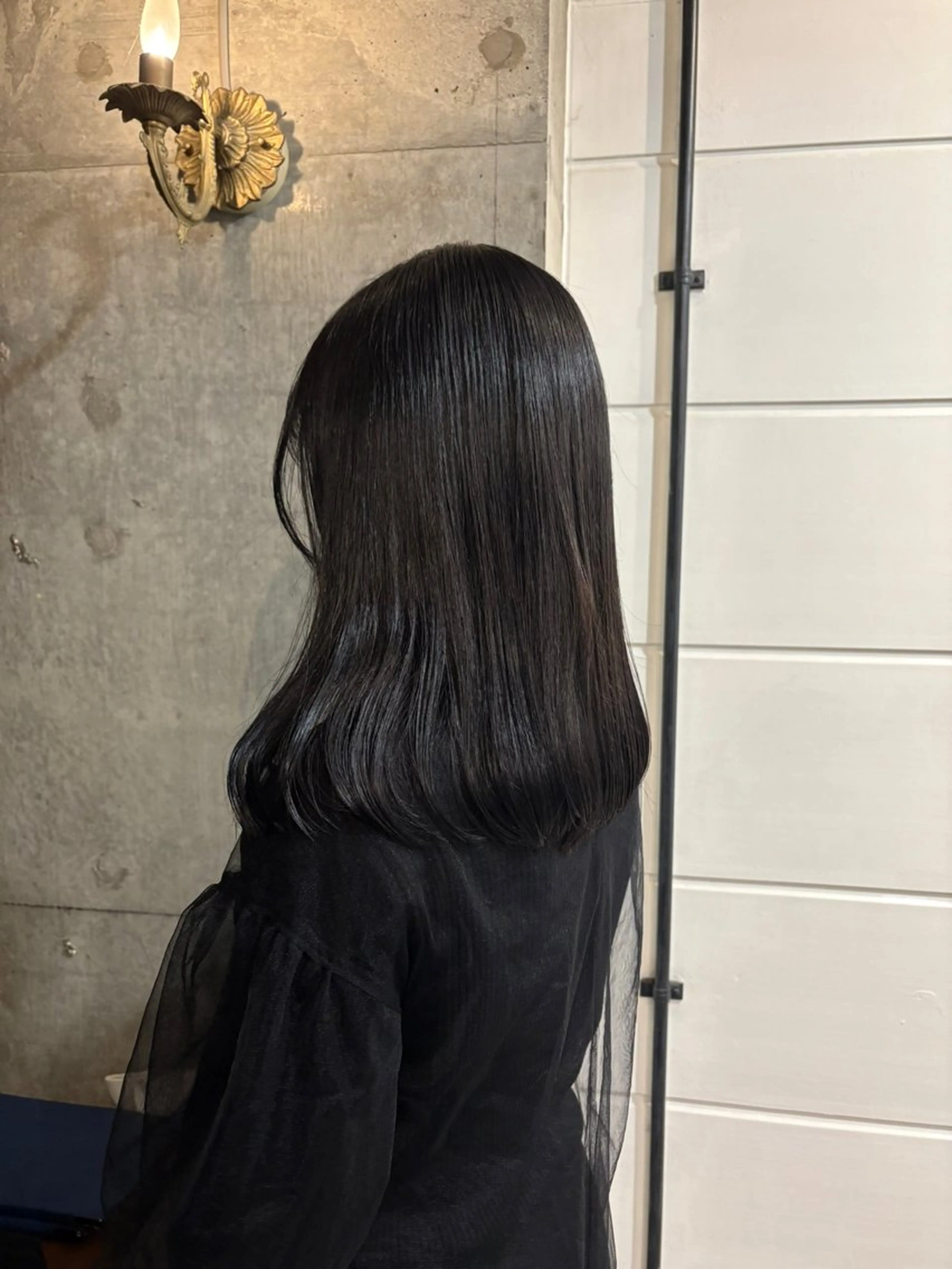 ミディアム カラー カット ヘアカラー 縮毛矯正 パーマ×透明感カラー MIOのヘアスタイル