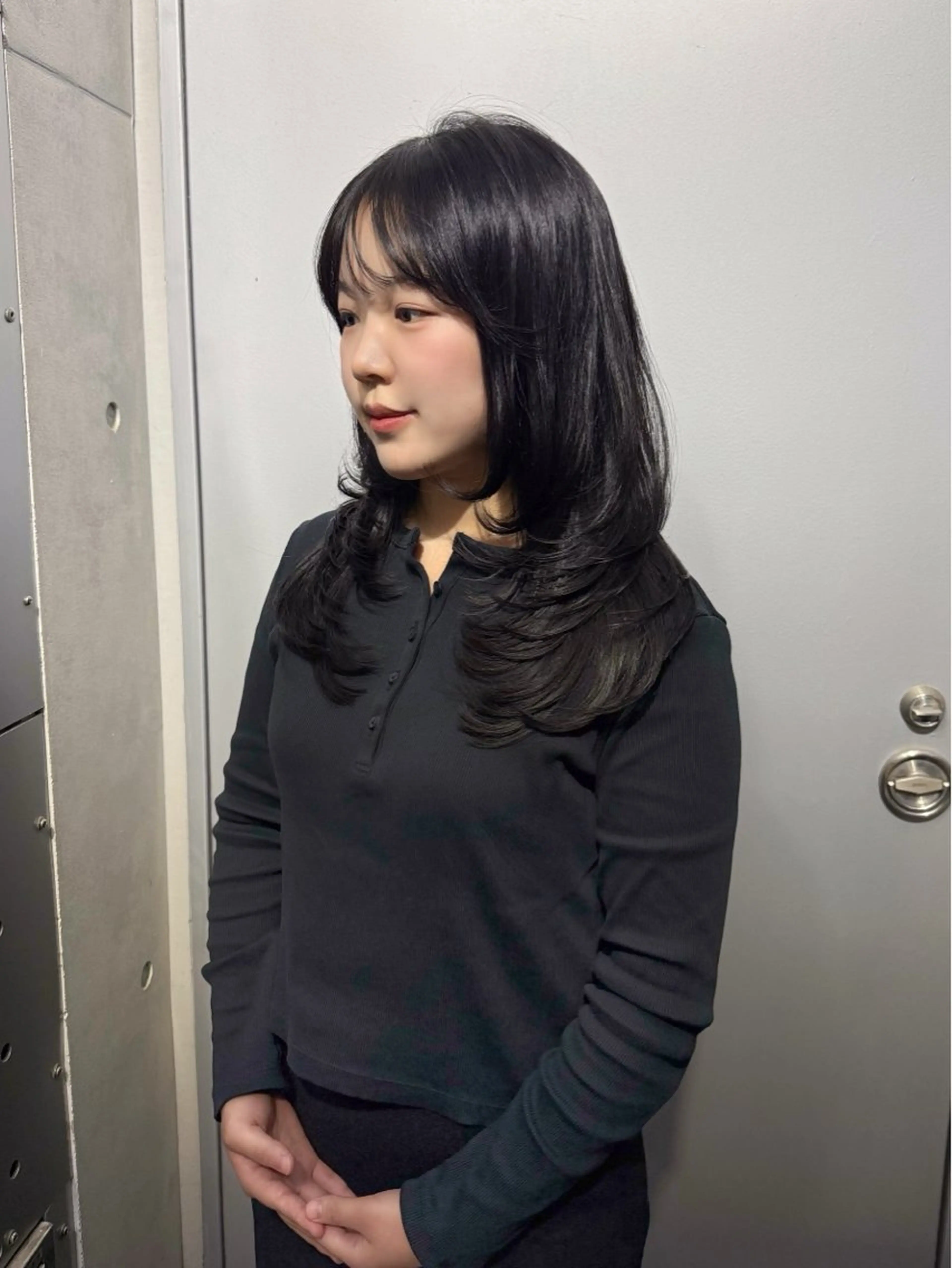 ロング レイヤーカット カット 幣 あや乃のヘアスタイル