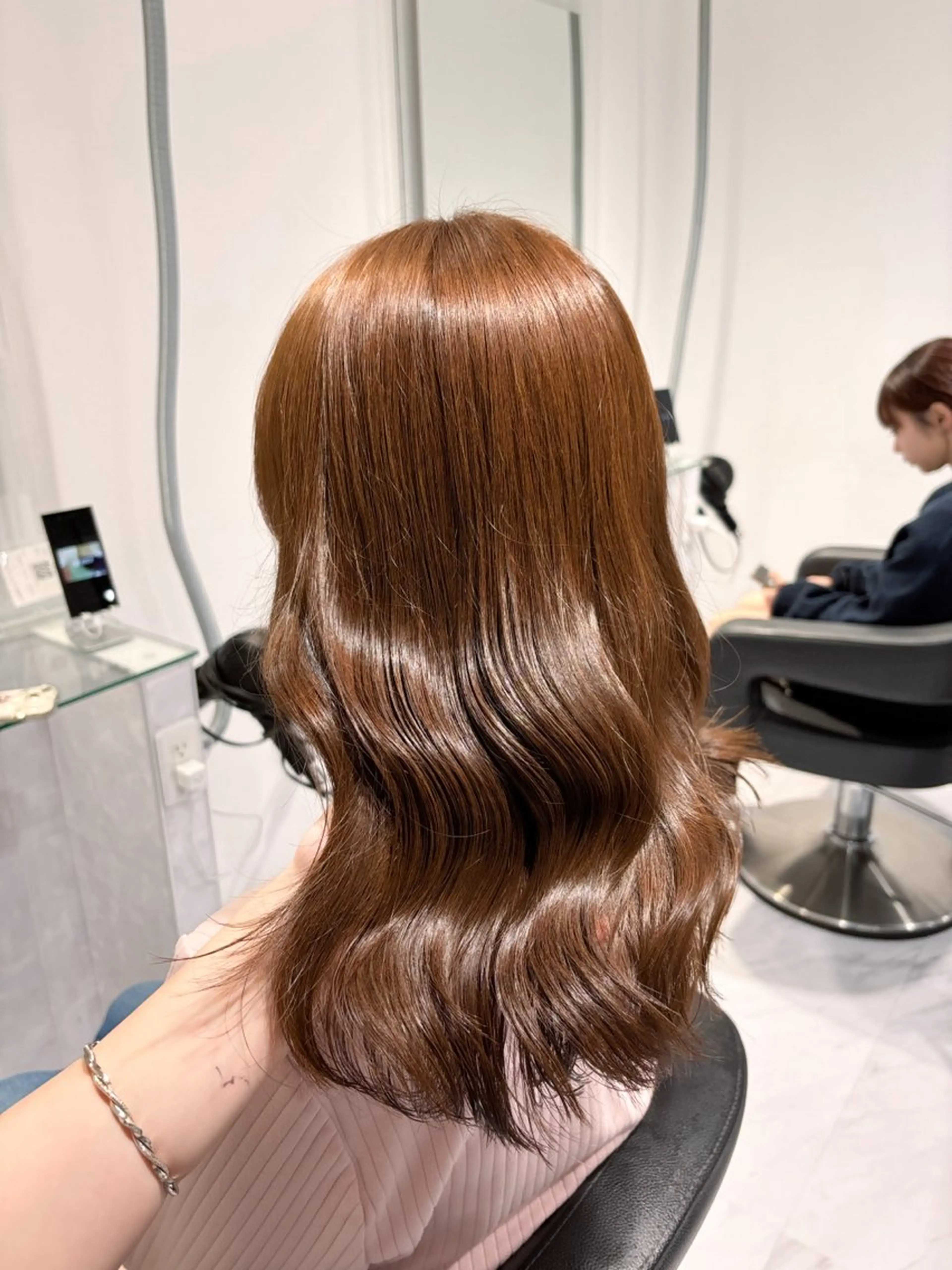 セミロング カラー カット ヘアカラー トリートメント ヘッドスパ ヘアセット 表参道♡暗髪^ྀི 艶カラー♡アユミのヘアスタイル