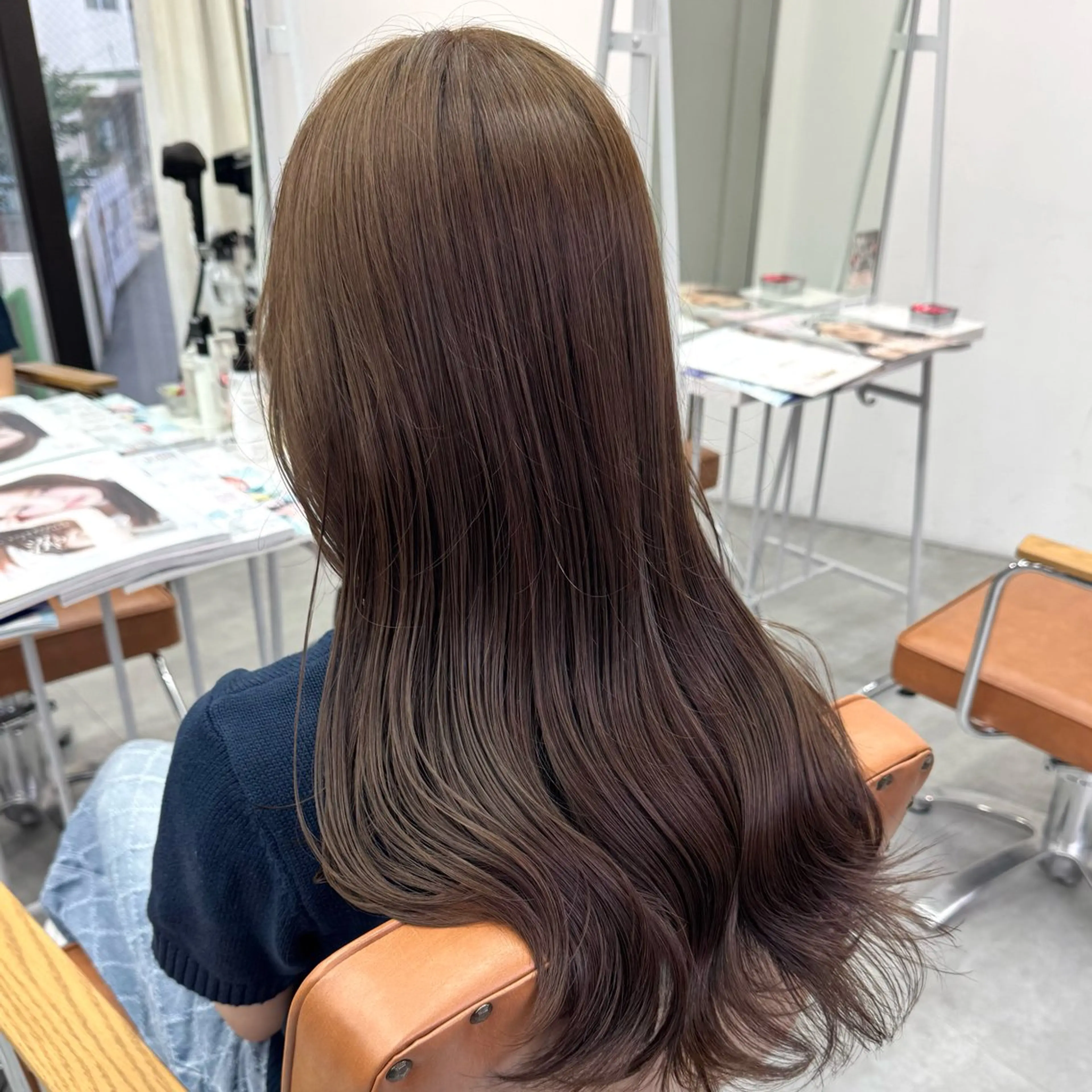 ロング カラー ヘアアレンジ ヘアカラー ブリーチなしカラー /新百合ヶ丘/安形翔のヘアスタイル