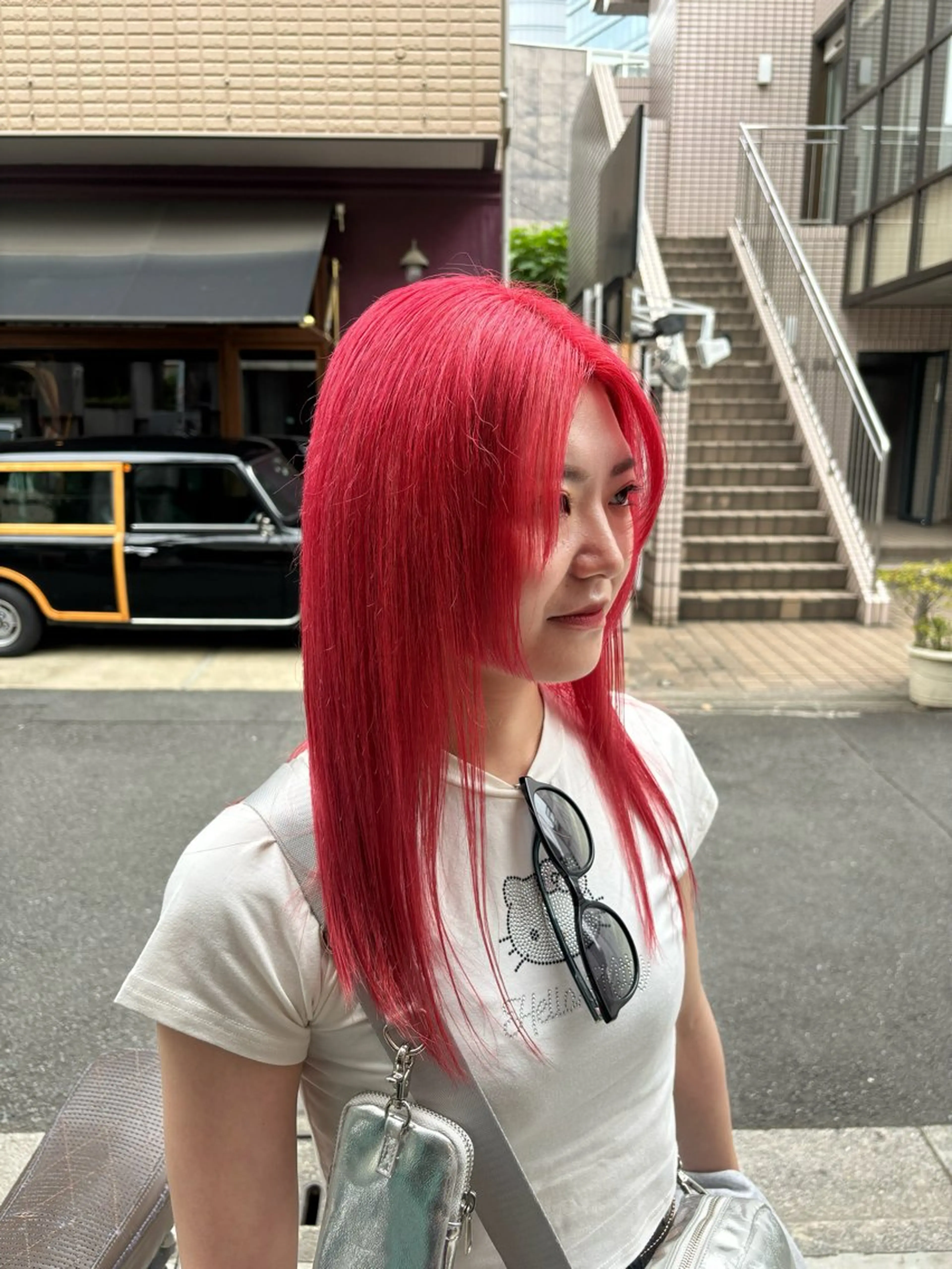 ロング カラー ヘアアレンジ ヘアカラー トリートメント ヘッドスパ 派手髪/ハイトーン RIN🩵ྀིのヘアスタイル