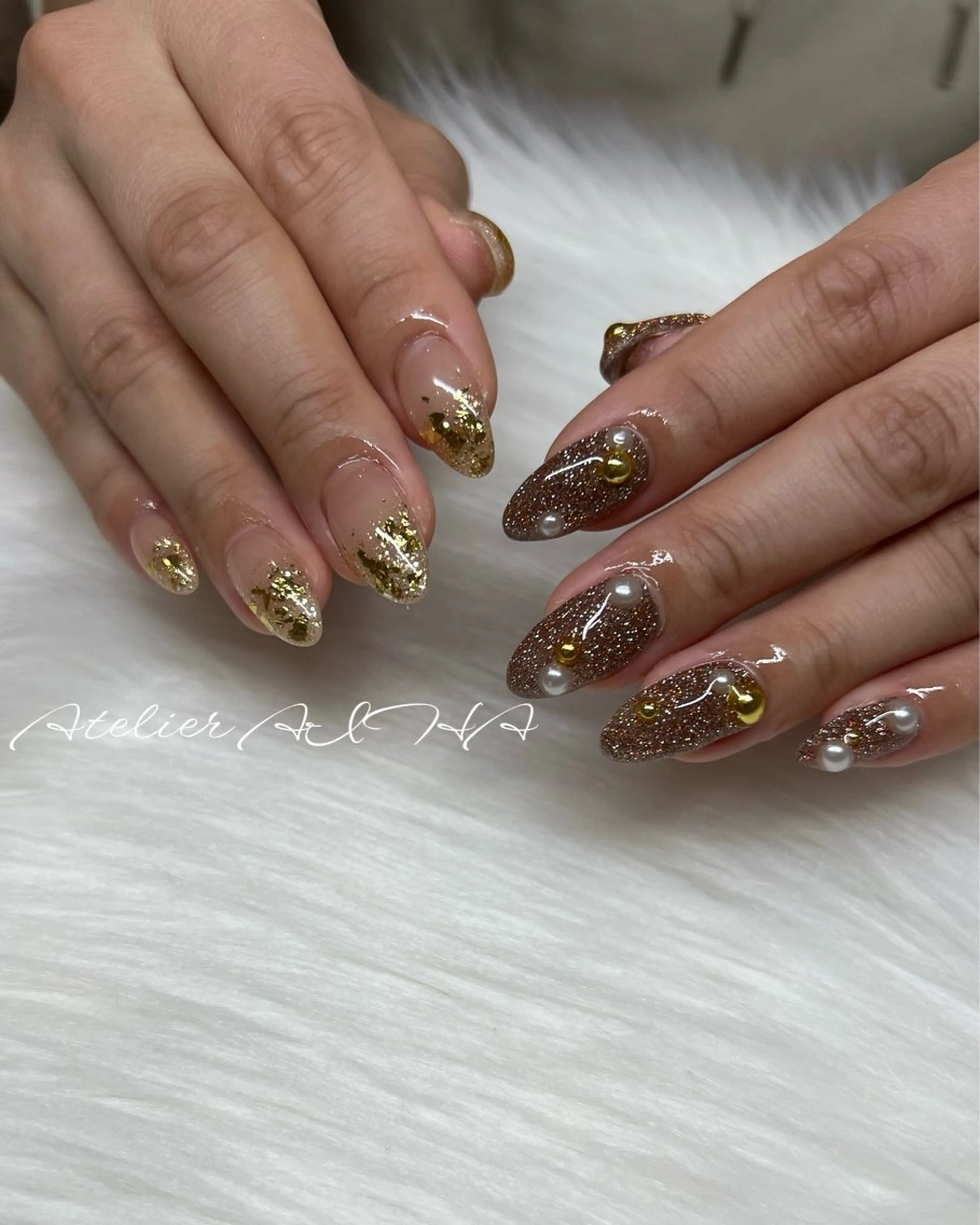 ミディアム ハンドネイル アトリエAIHA所属・アトリエAIHA★ フィルイン推奨サロンのネイルデザイン