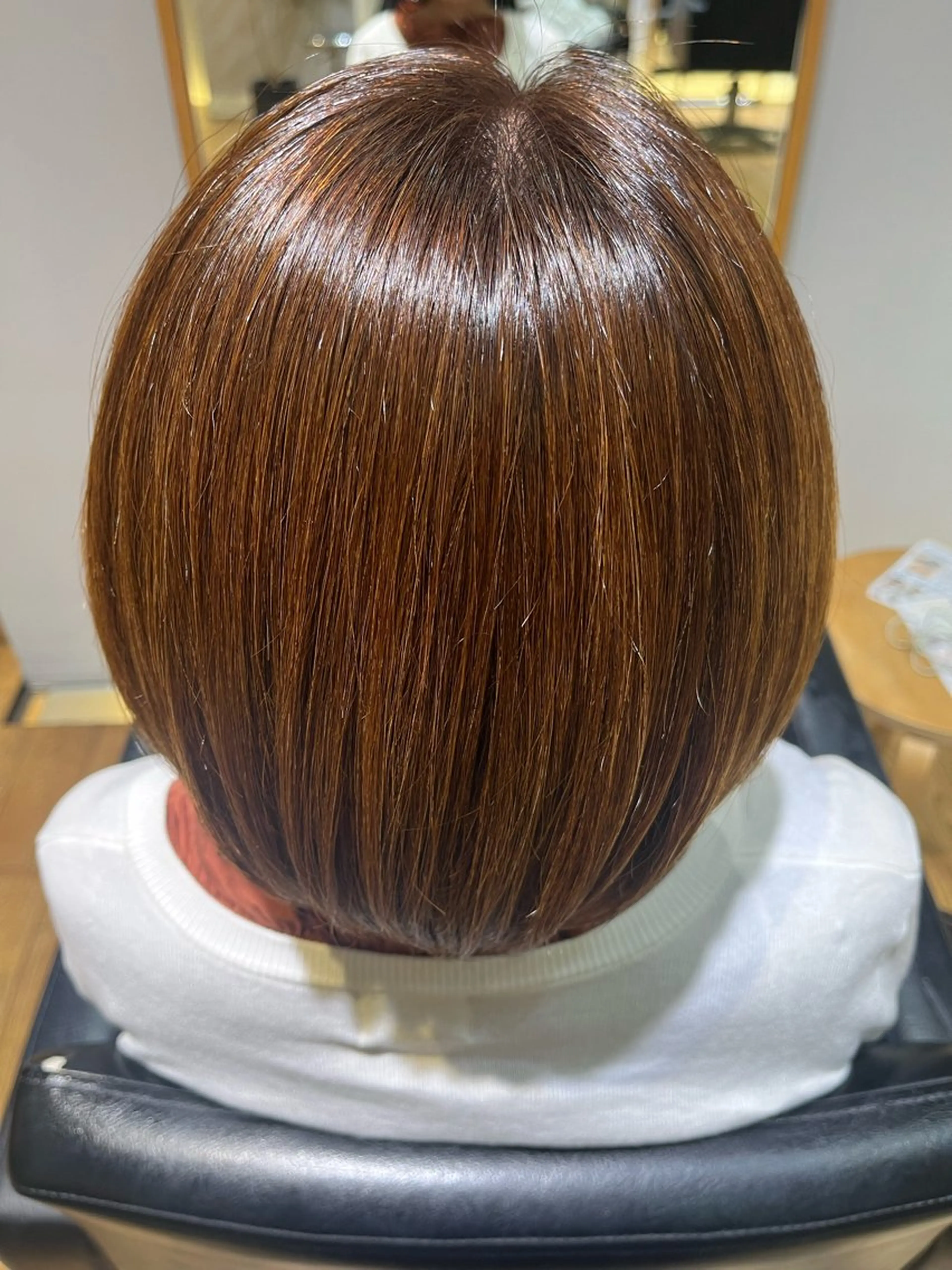 ミディアム カラー 杉田 優月のヘアスタイル