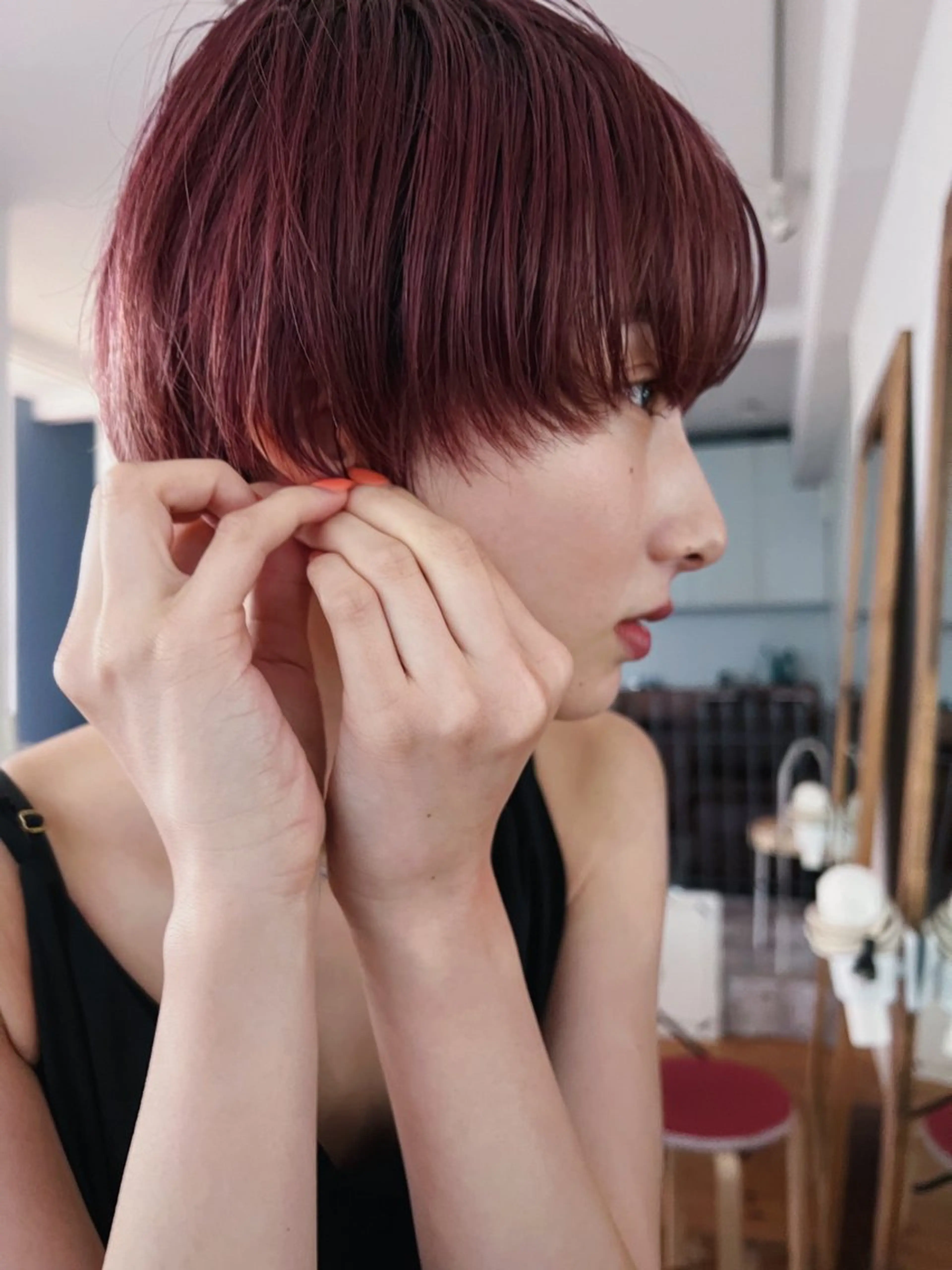 ショート カラー rosso-sante’所属・小林 明彦のヘアスタイル