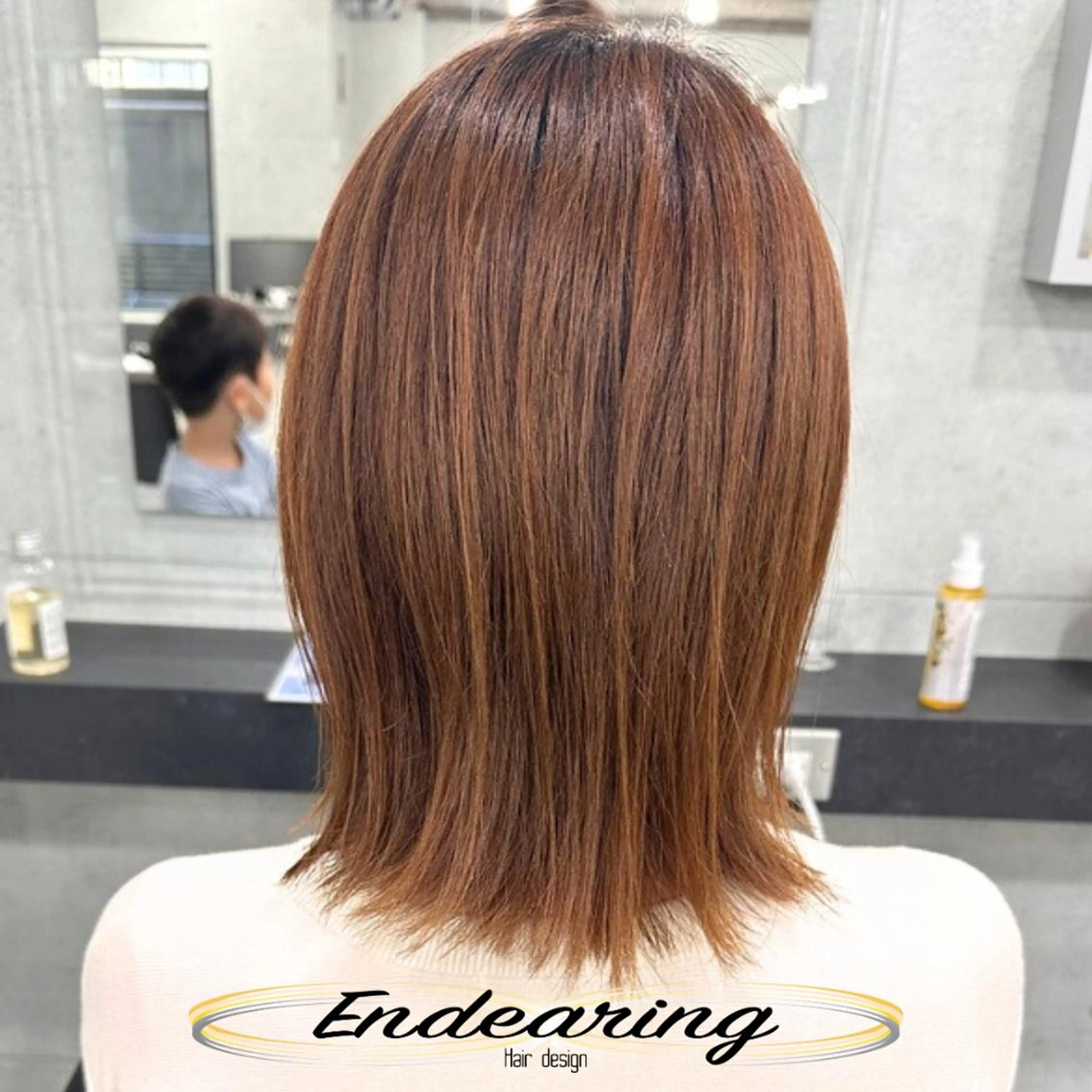 カラー ベージュカラー ボブ Endearing 銀座/レイヤーカットのヘアスタイル