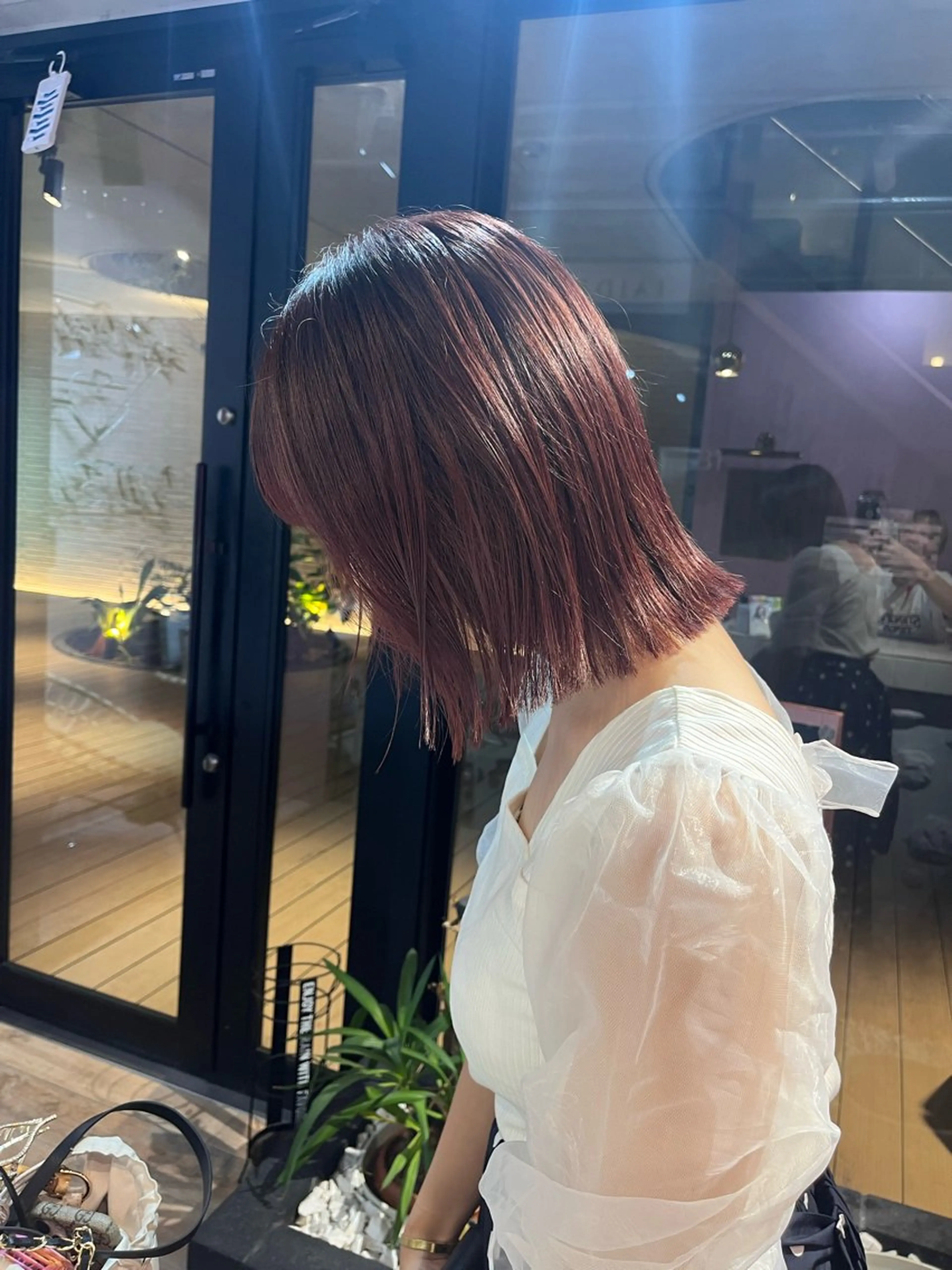 ミディアム カラー 艶感透明感カラー🤍 hinaのヘアスタイル