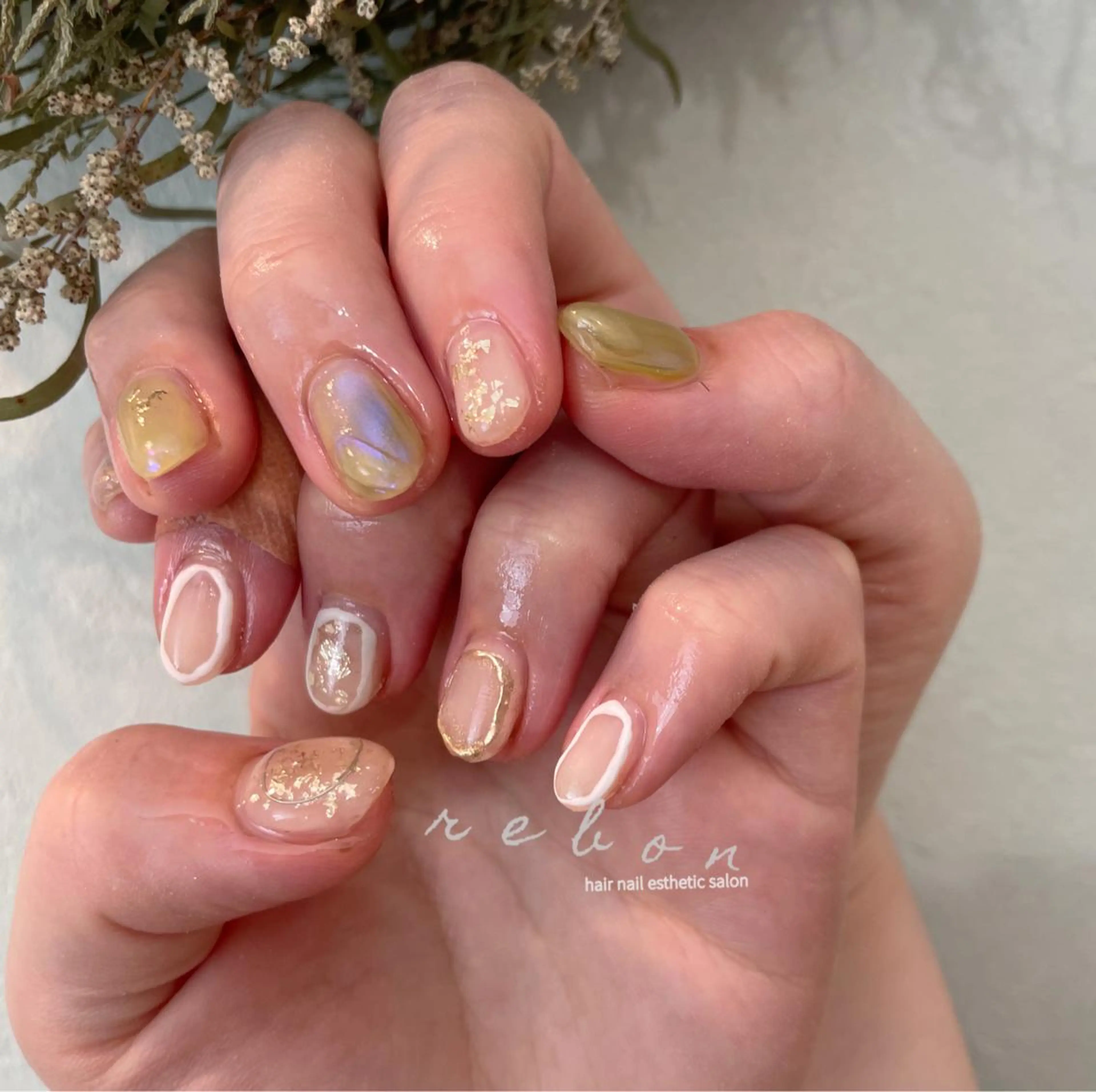 ネイル ハンドネイル フットネイル rebon＊ natsukiのネイルデザイン