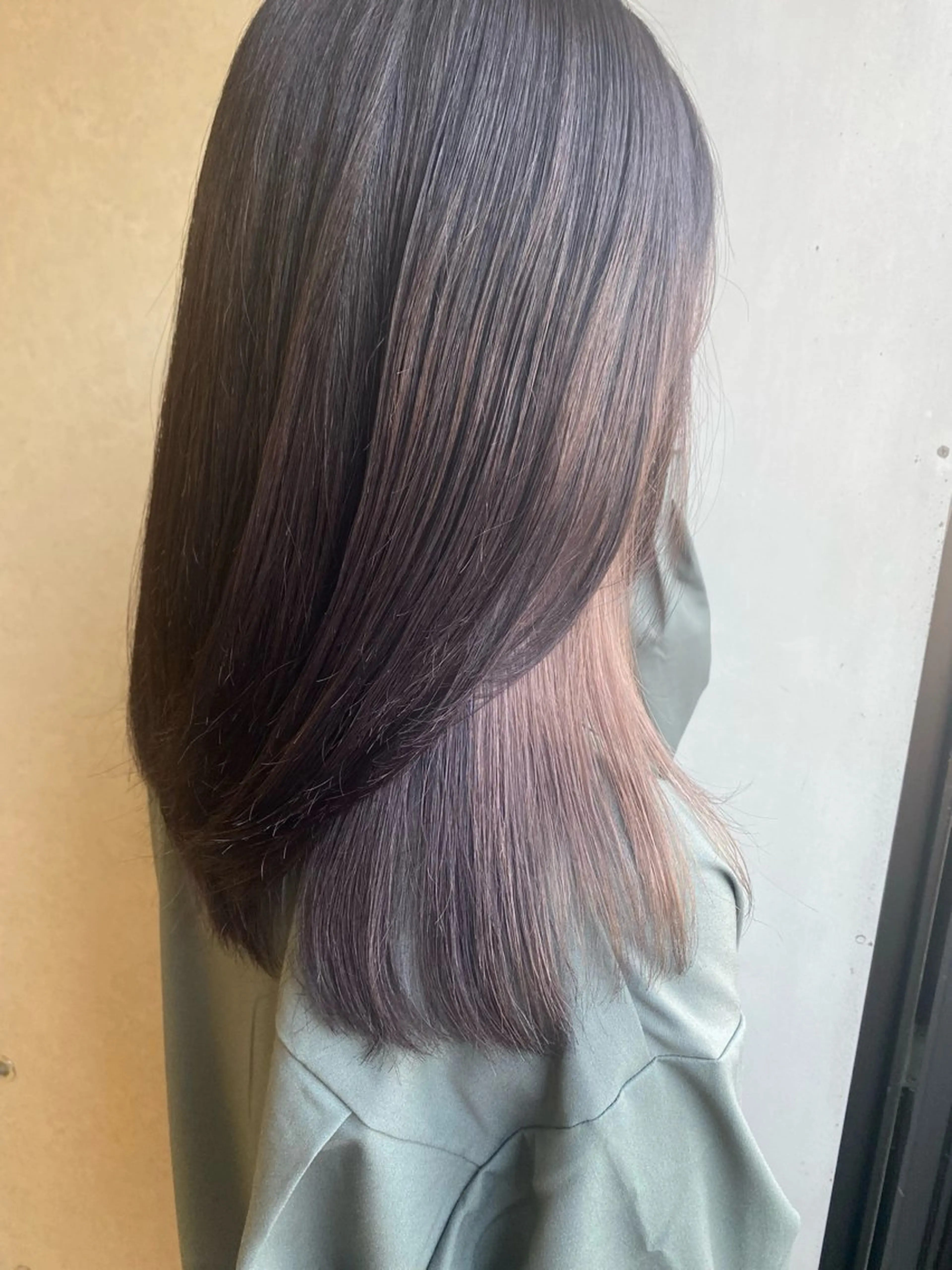 セミロング ヘアカラー トリートメント 🇰🇷韓国風顔周り NANAMI🇰🇷のヘアスタイル