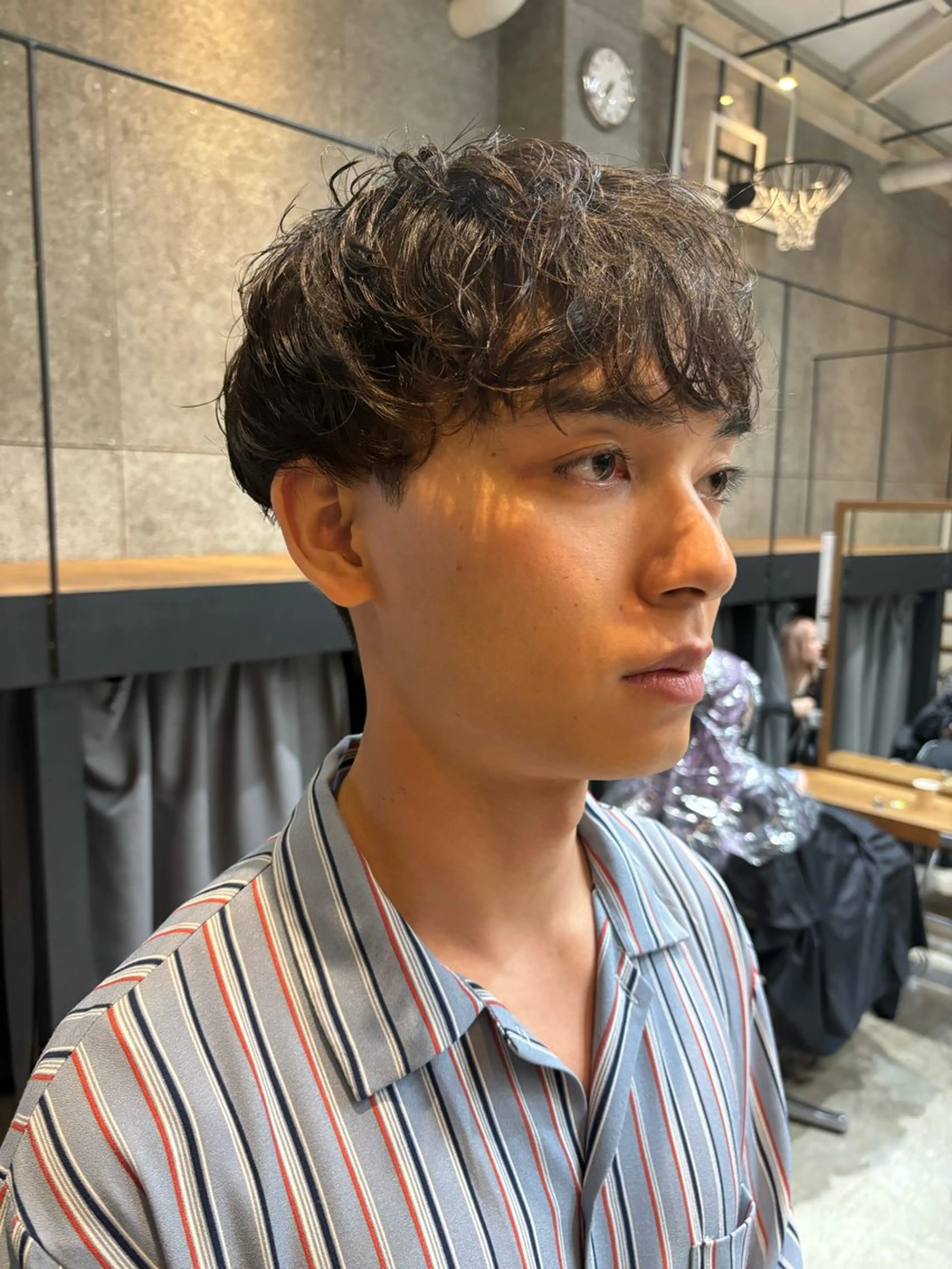 ショート カラー パーマ ヘアアレンジ メンズ メンズパーマ カット パーマ トリートメント ヘッドスパ ヘアセット 押切 響　のヘアスタイル