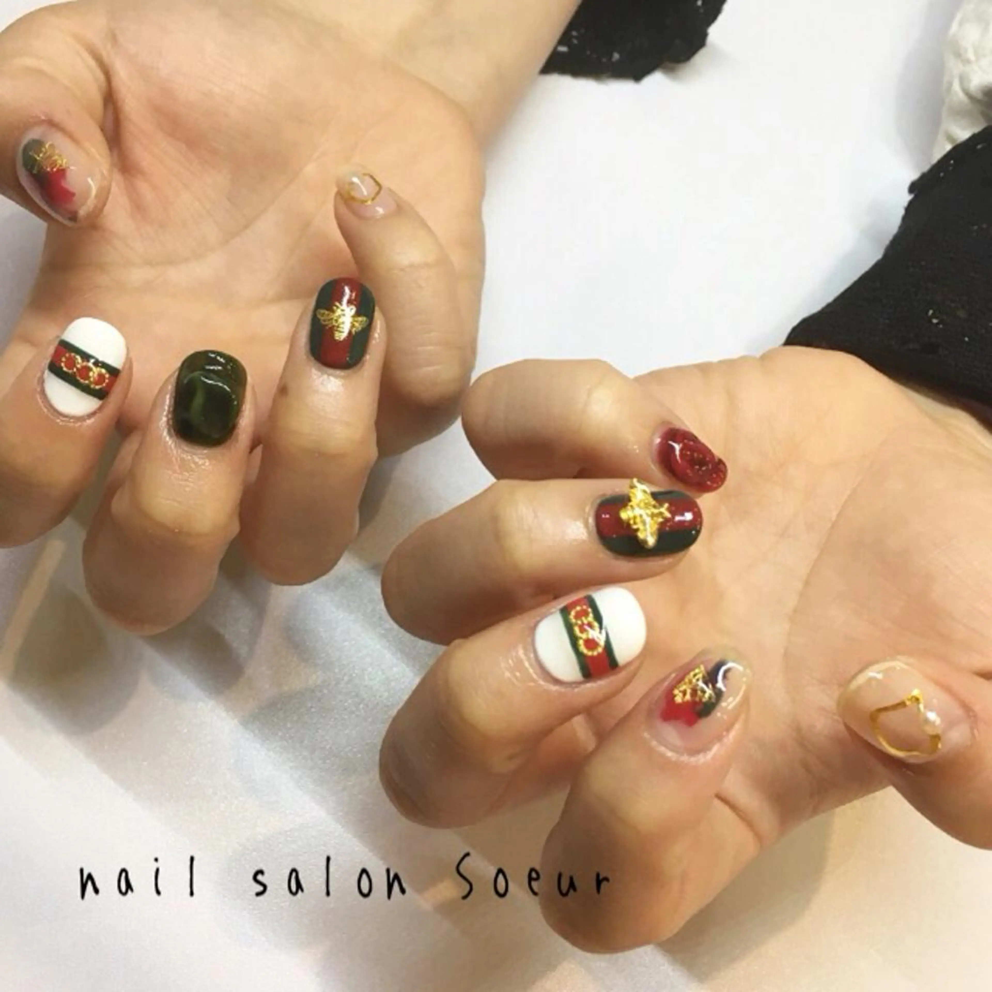 ネイル アートネイル ジェルネイル ニュアンスネイル ショートネイル ハンドネイル nail salon Soeurのネイルデザイン