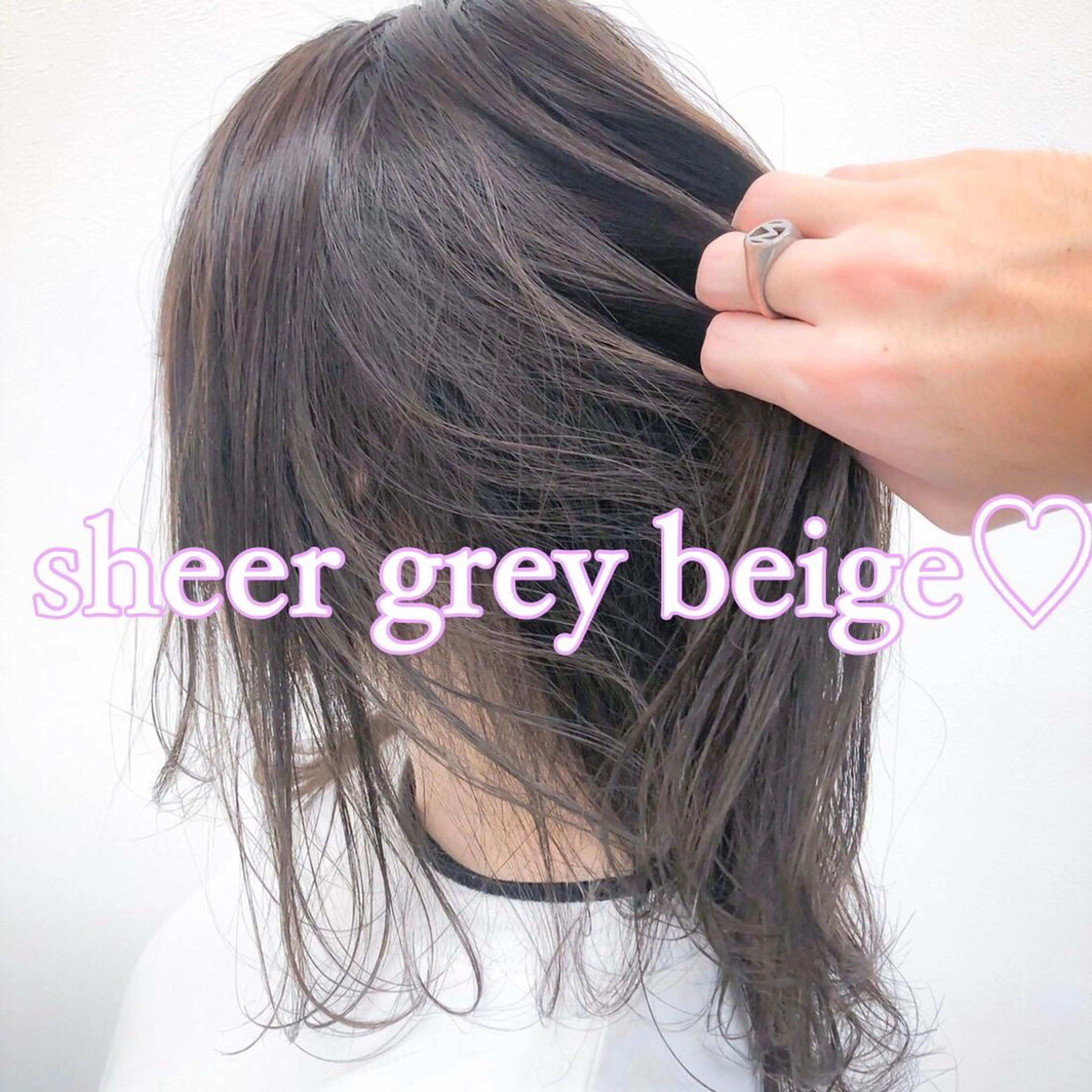 セミロング カラー パーマ ヘアアレンジ キッズ ネイル マツエク・マツパ ブリーチ ブリーチなしカラー ヘアカラー トリートメント ヘアセット ♡モテ髪/似合わせ♡ 透明感/JUICE♡のヘアスタイル