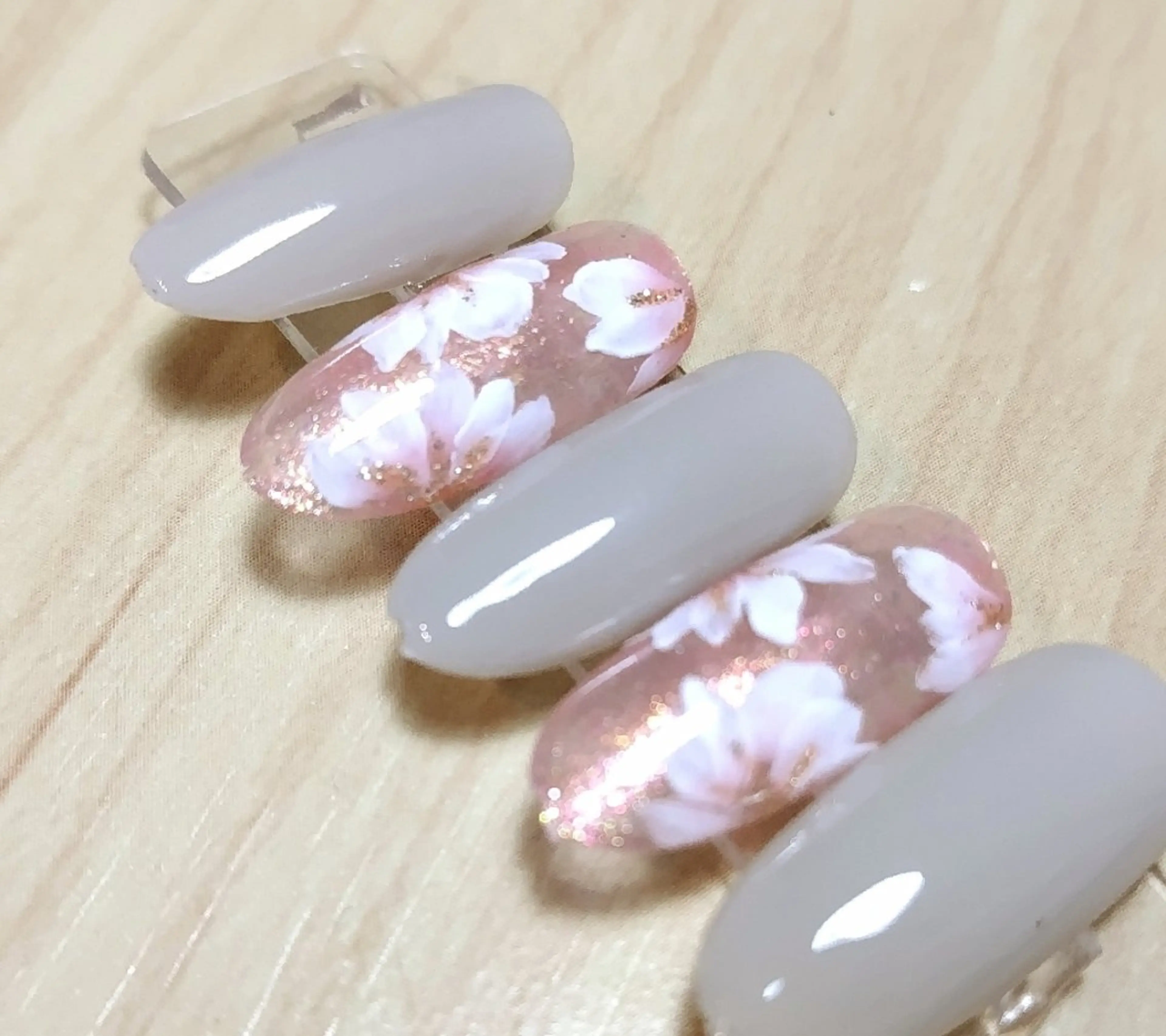 ネイル アートネイル 桜ネイル フラワーネイル ハンドネイル OTAM  nailのネイルデザイン