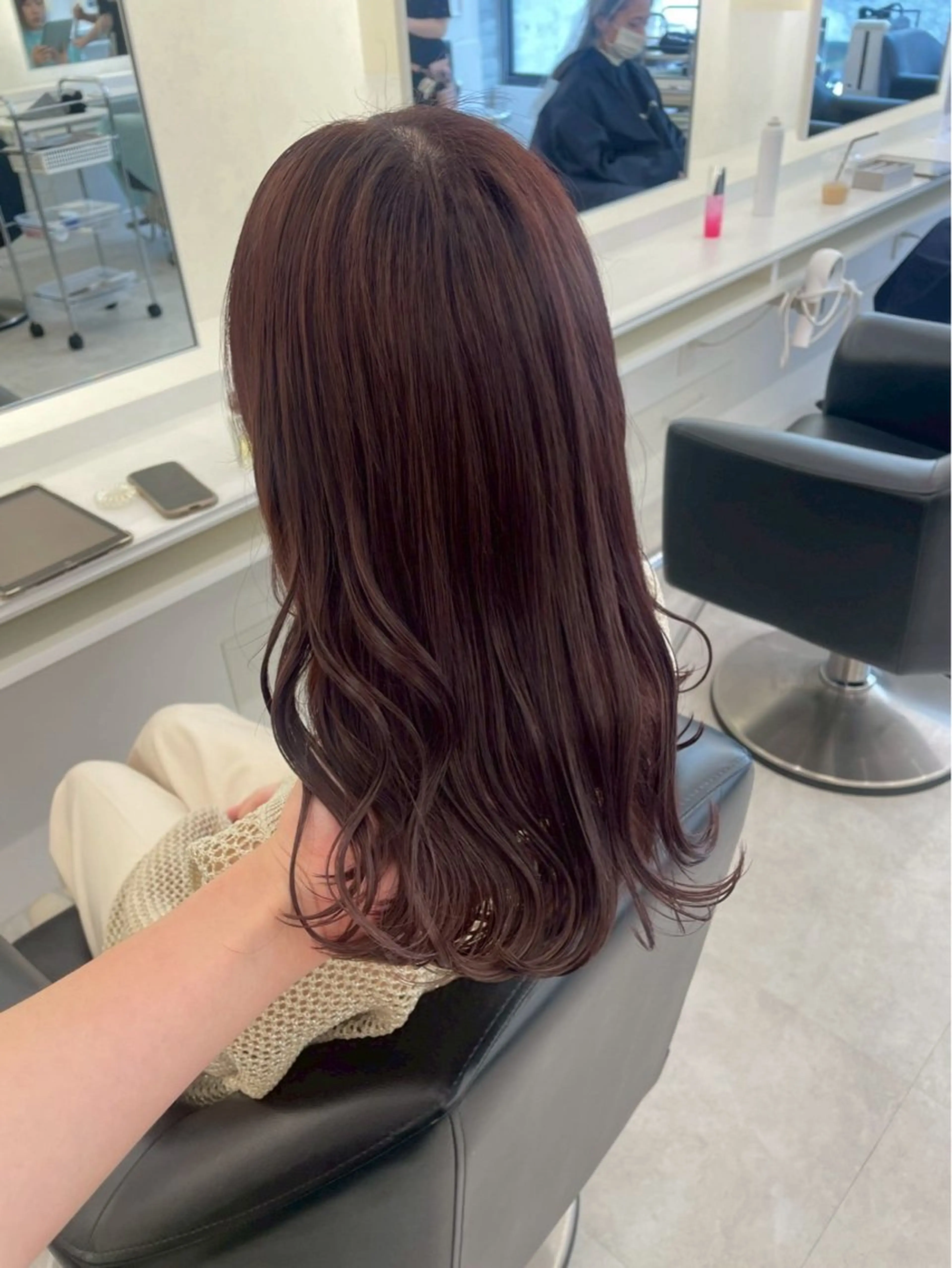 セミロング カラー ヘアカラー ParveMix ♡白神みやびのヘアスタイル