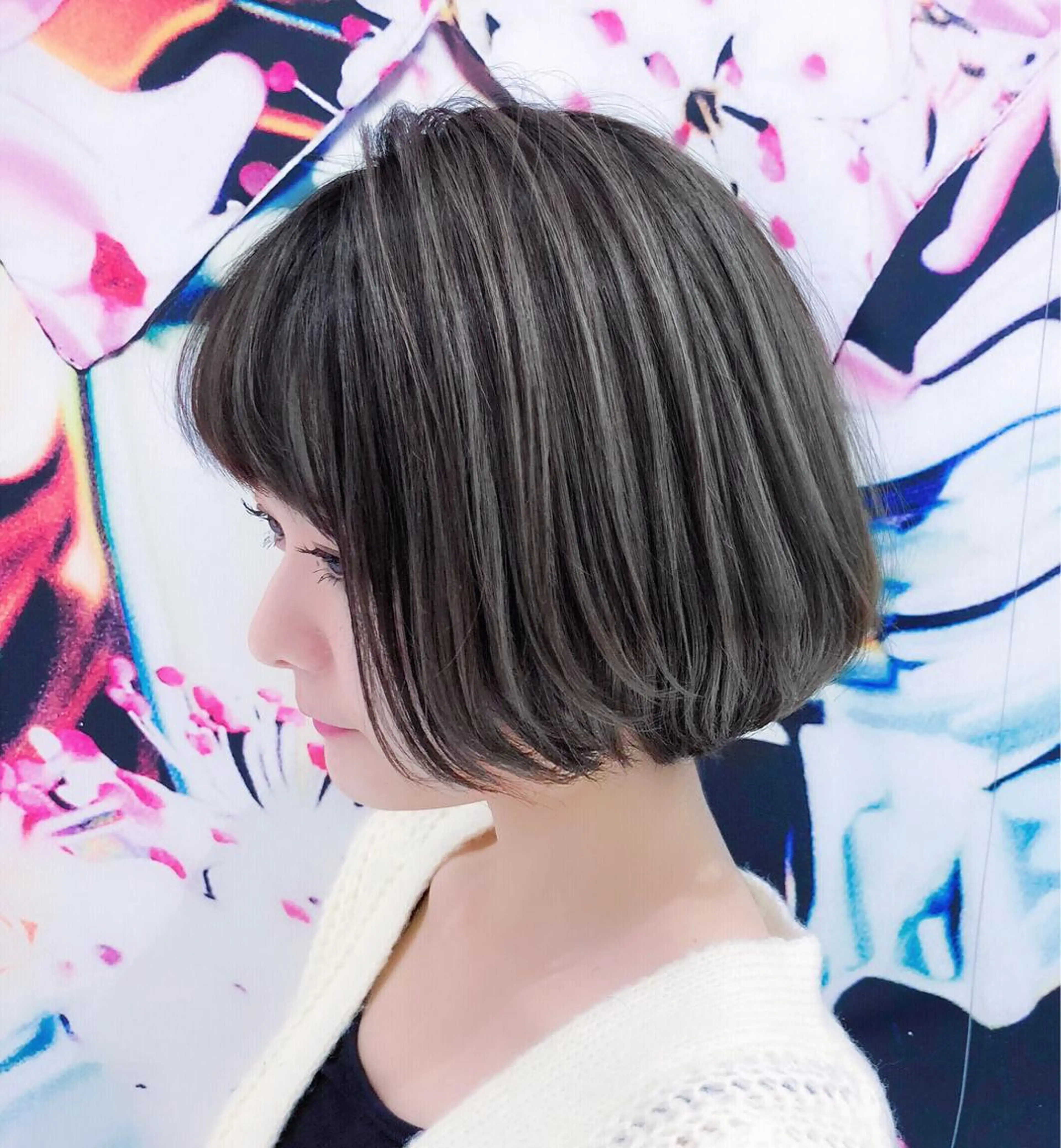 ショート パーマ nex the salon vlow所属・趙 英来のヘアスタイル