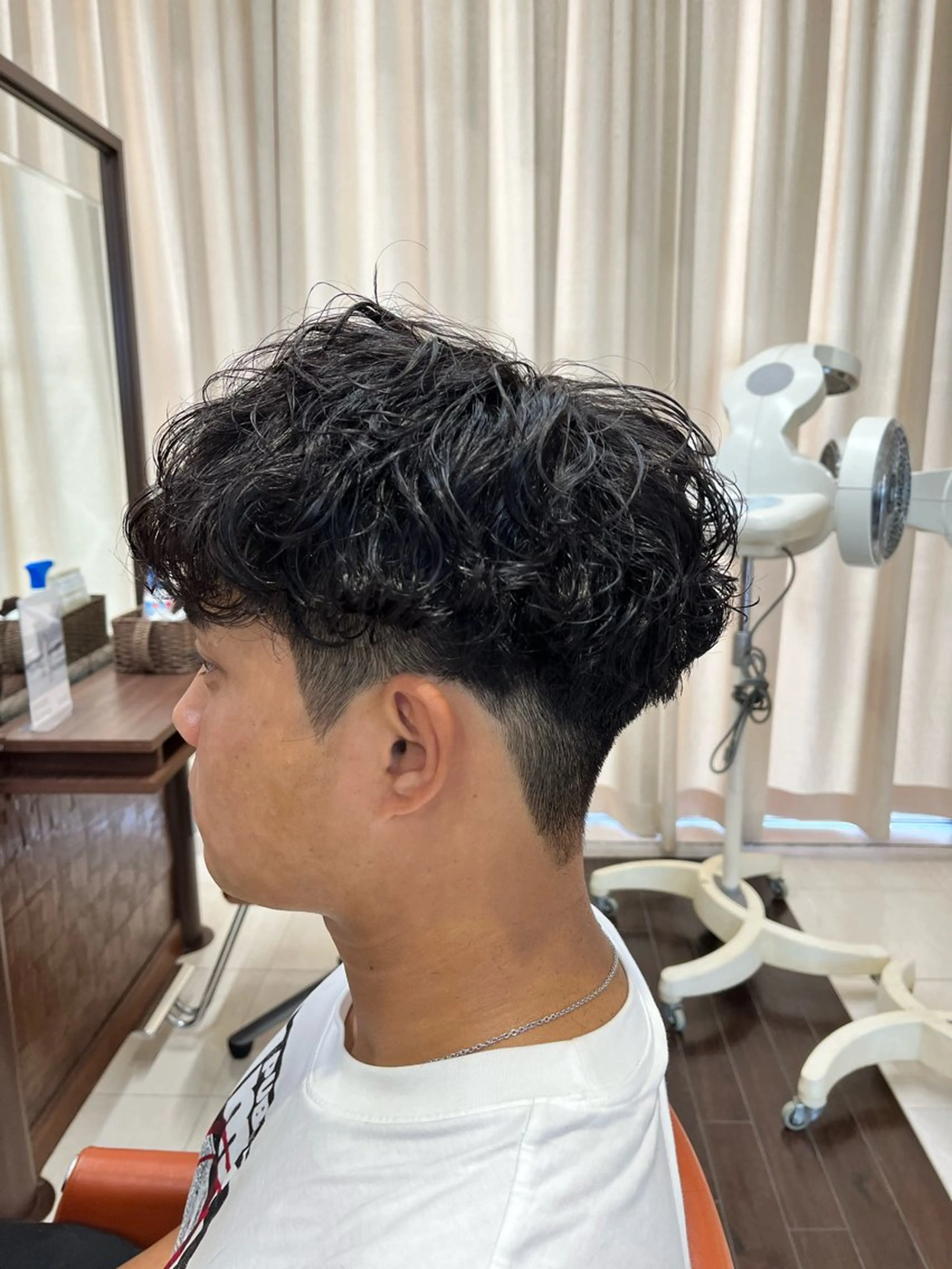 ショート パーマ メンズ マッシュ メンズパーマ 刈り上げ AROH  men's cut&men's perm 船橋店所属・🧊メンズ特化🧊 高木航希のヘアスタイル