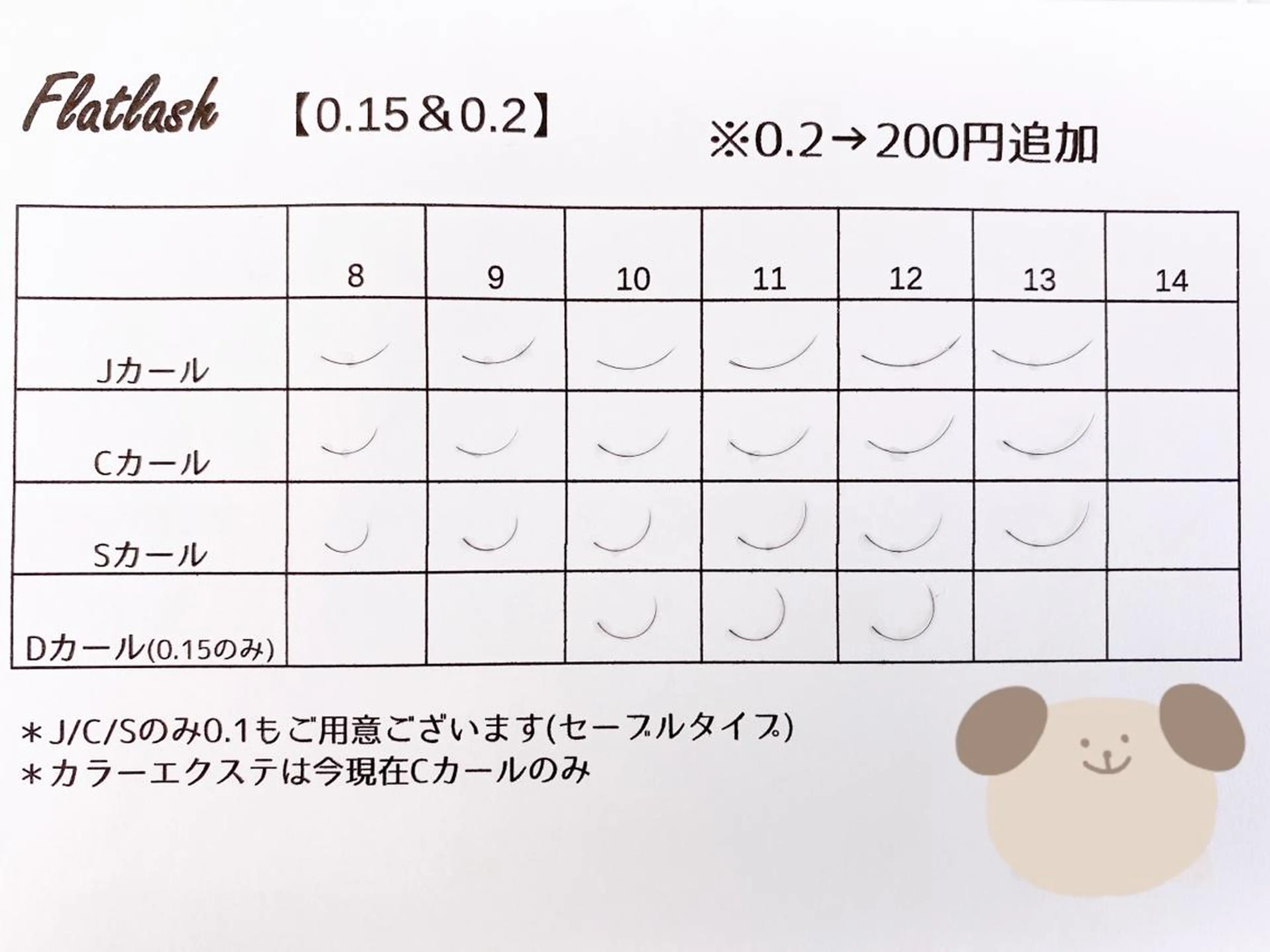 マツエク・マツパ - MANA-のマツエク・マツパデザイン