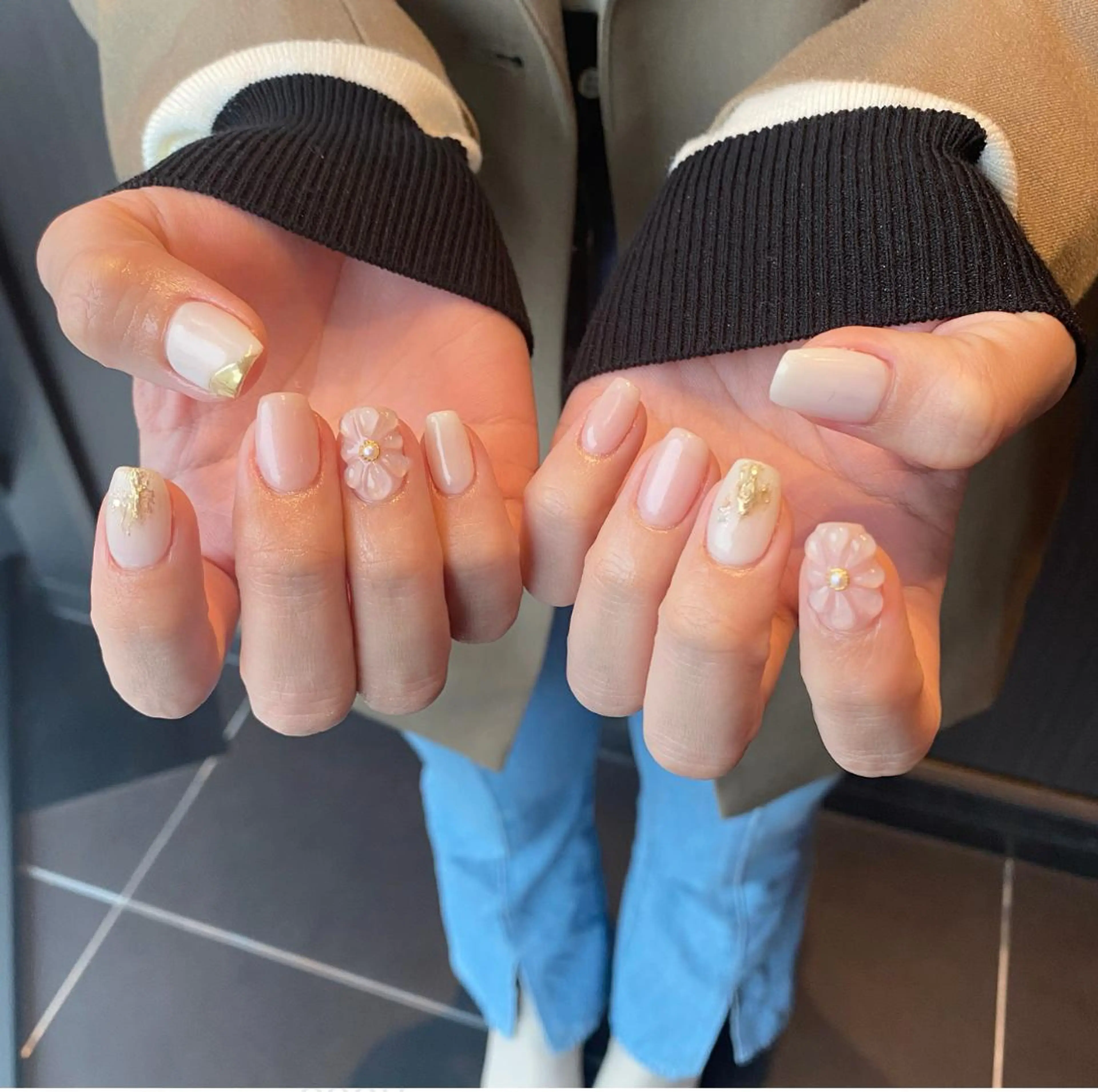 ネイル ぷっくりネイル 春ネイル EMANON心斎橋店所属・大阪心斎橋ネイル/ hinataのネイルデザイン