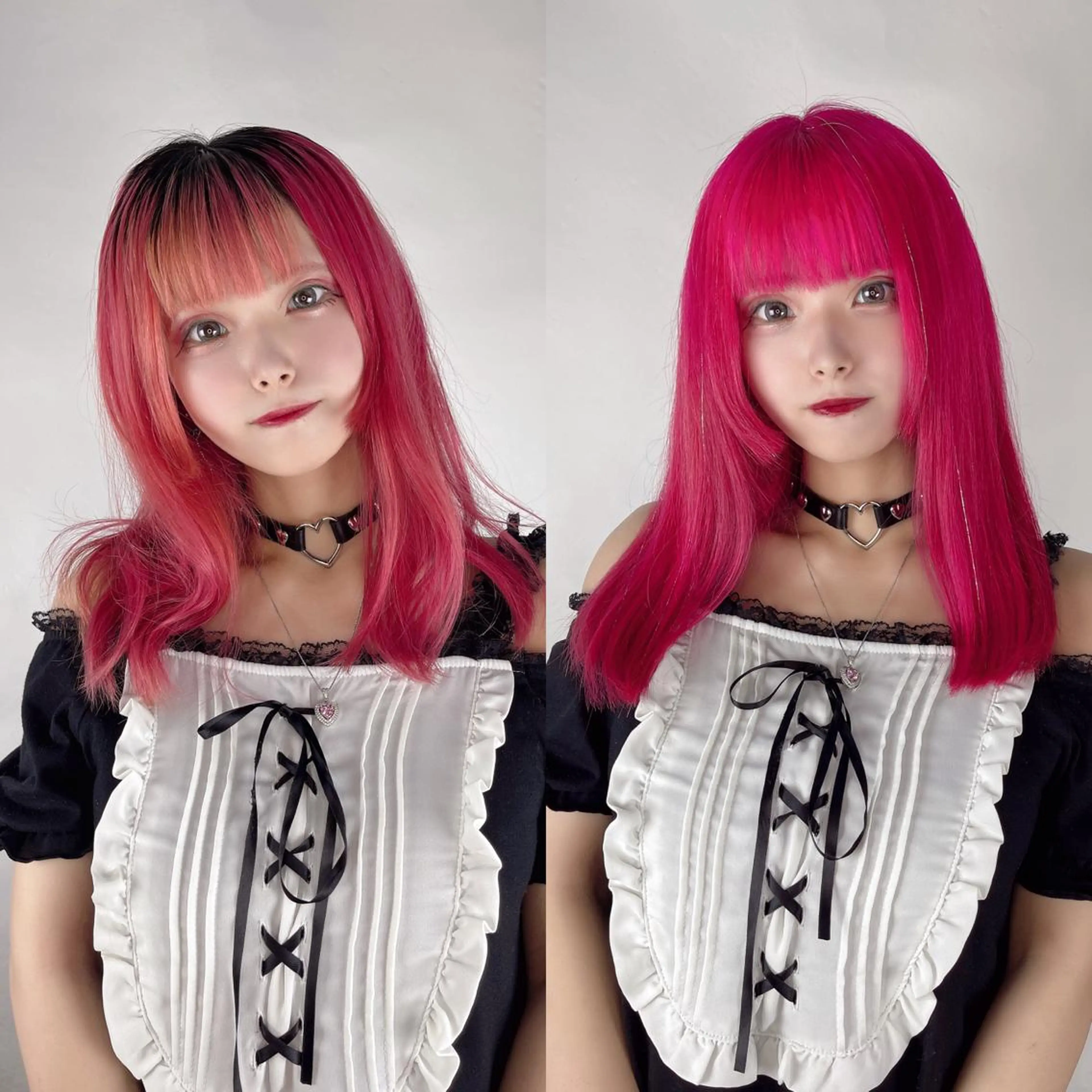 セミロング カラー ヘアアレンジ ブリーチ ピンクカラー haco+所属・🌈派手髪エクステ ブレイズ🌈ひろとのヘアスタイル