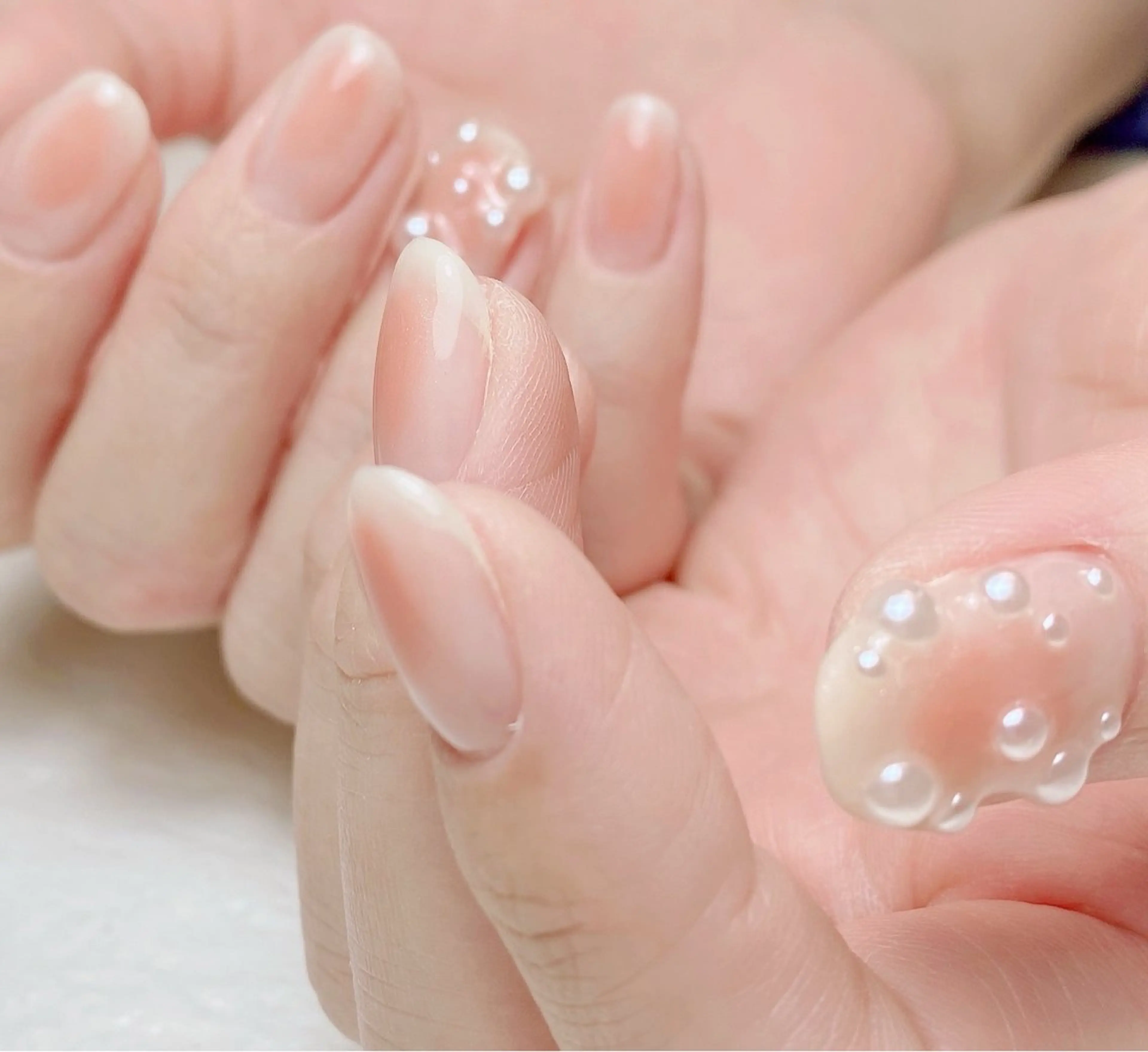 ネイル チークネイル 持ち込み ワンホンネイル ハンドネイル Nail Salon K 🧸美爪育成のネイルデザイン