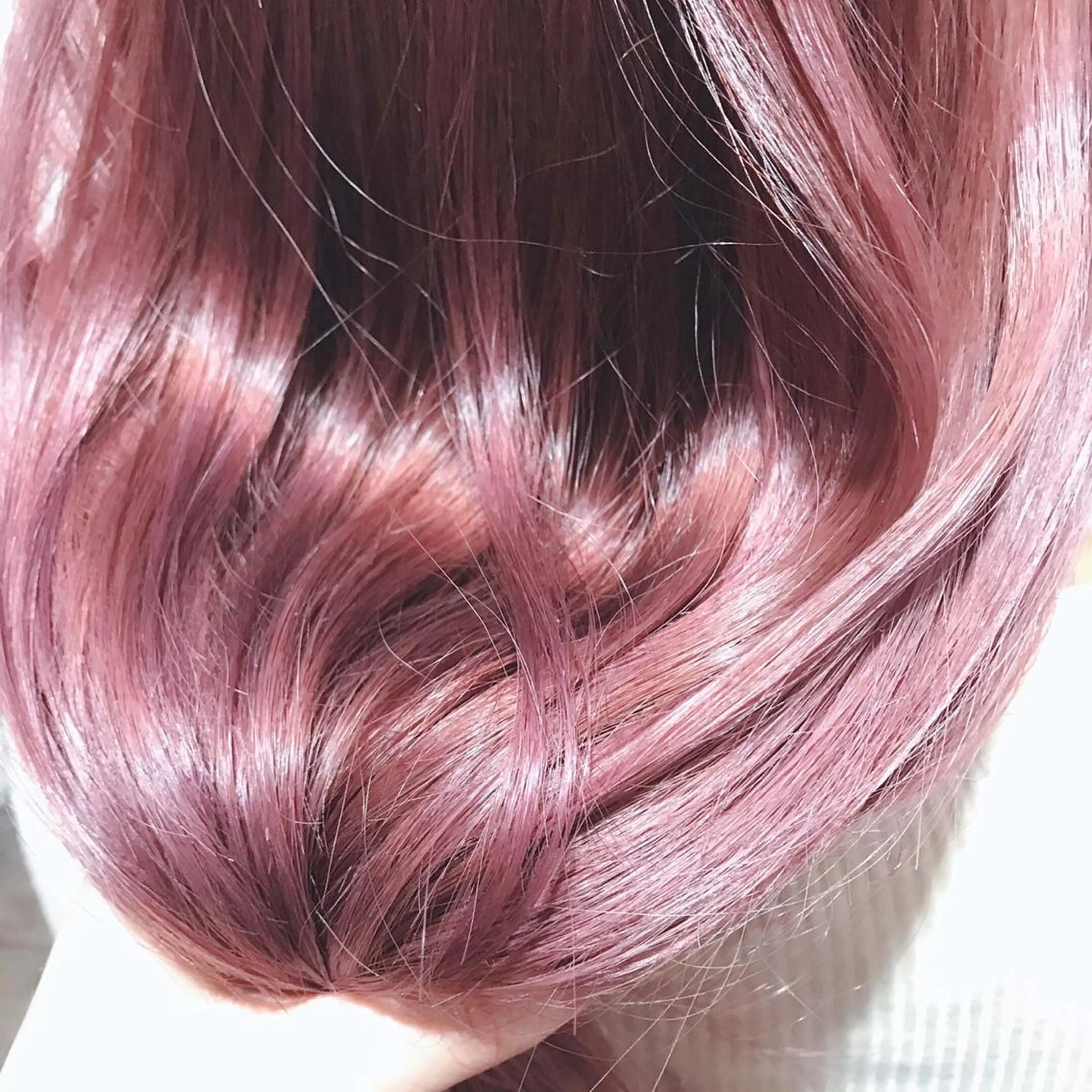 ロング カラー ベージュカラー ピンクカラー ピンクベージュ 藤井 貴美子のヘアスタイル