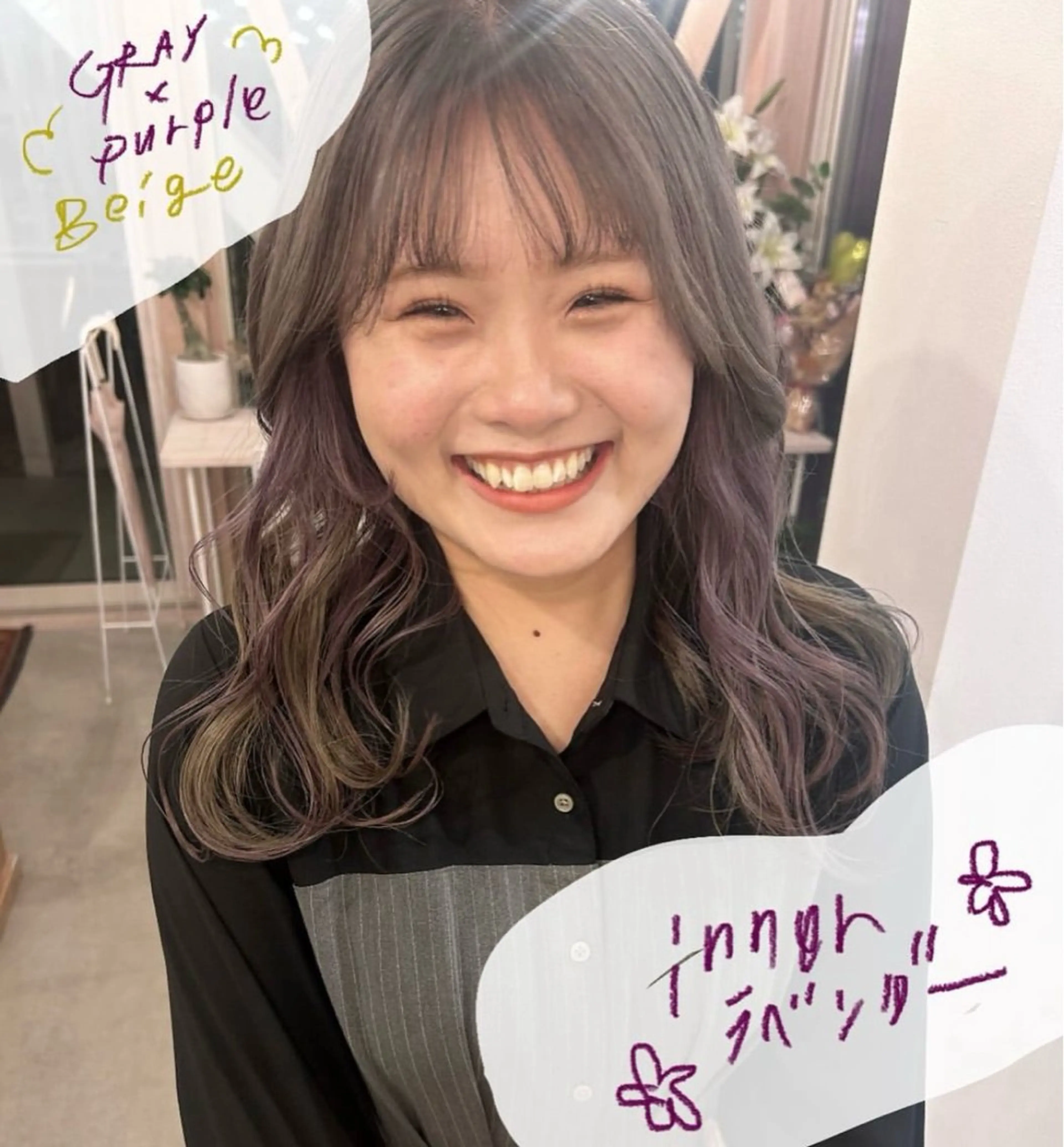 ロング カラー and c yumeのヘアスタイル